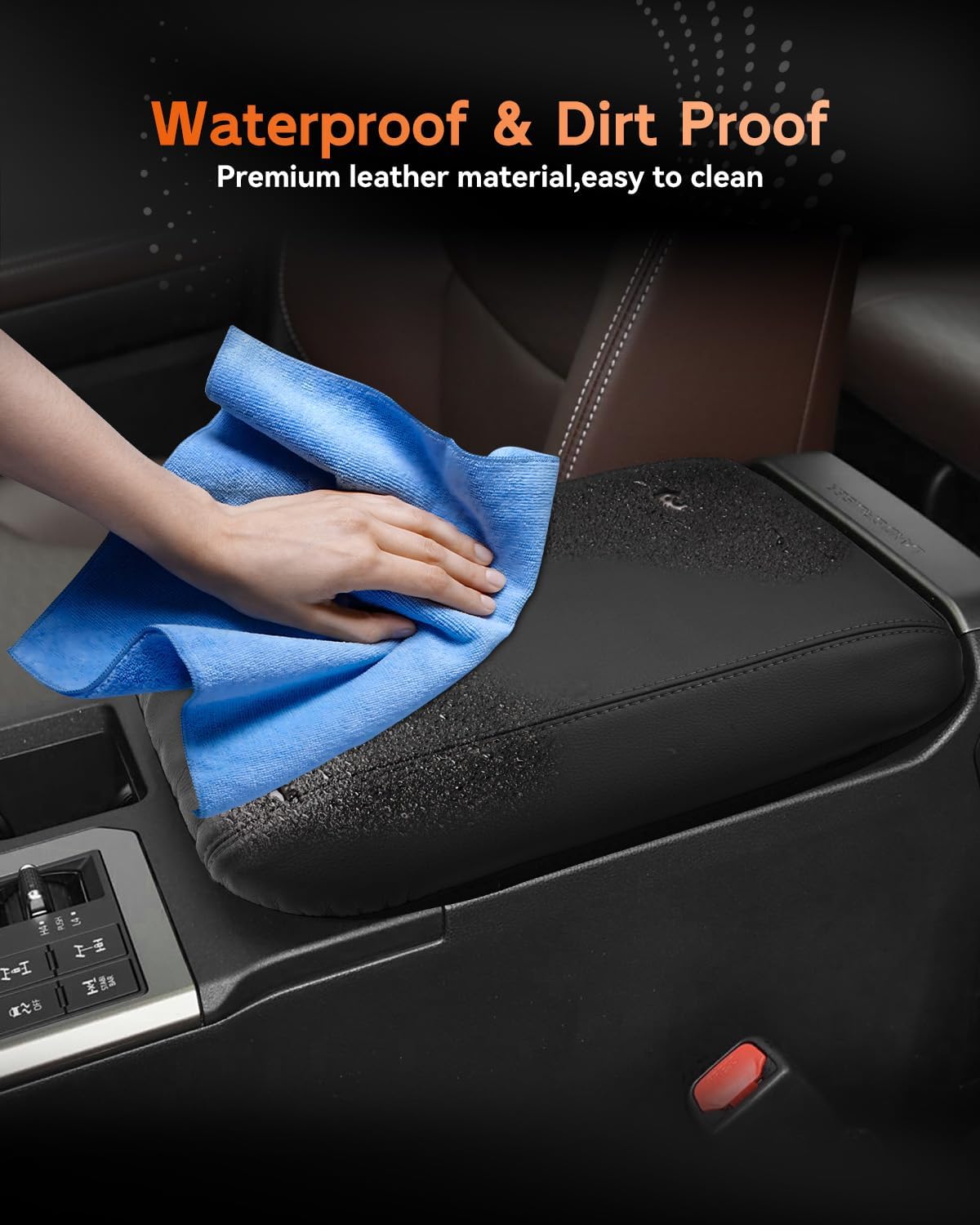 CDEFG for 2024 2025 Toyota Land Cruiser 250 Center Console Cover Armrest Box Cover for Land Cruiser (1958, Land Cruiser) Accessories Arm Rest Protector