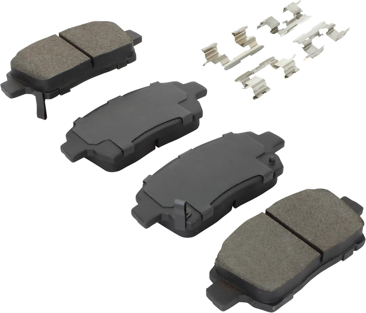 Premium Ceramic Front Brake Pads (1001-0822C) Compatible with Scion iQ 2015-2012, xA 2006-2004, xB 2006-2004, Toyota Echo 2005-2001, MR2 Spyder 2005-2000, Prius 2009-2001 & More