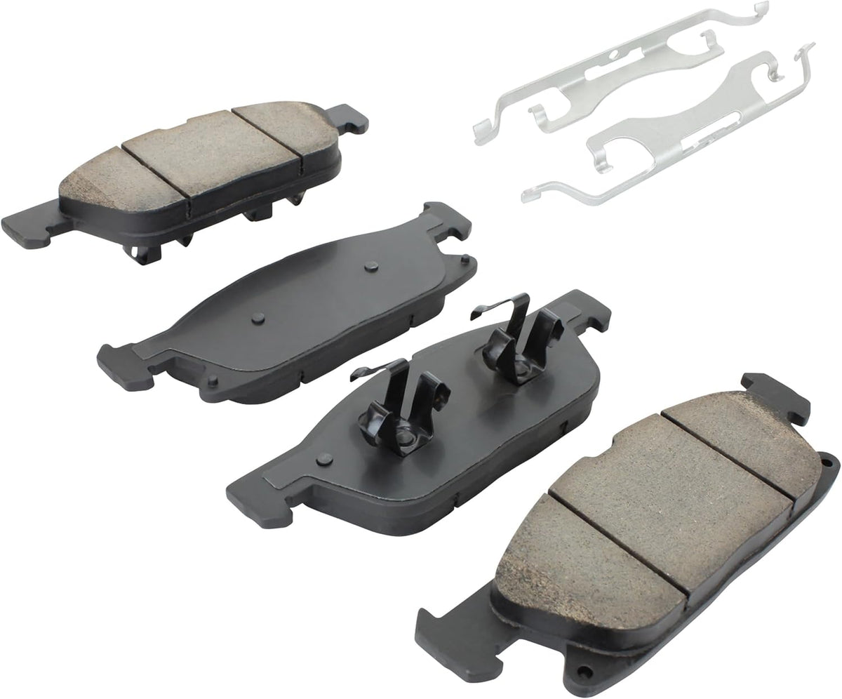 Premium Ceramic Front Brake Pads (1001-1818C) Compatible with Ford Edge 2015-2020, Lincoln MKX 2016-2018, Lincoln Nautilus 2019-2020