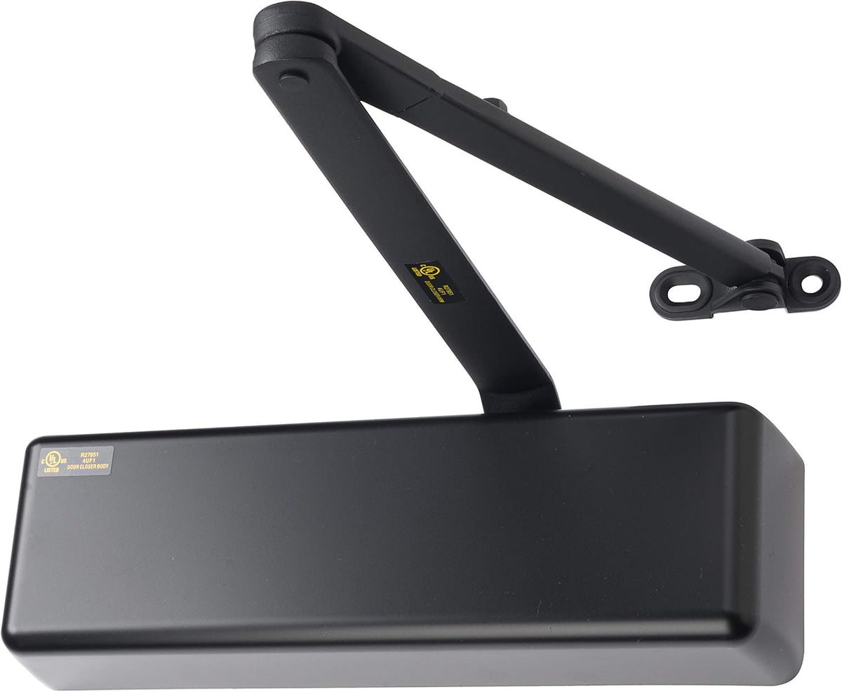Lawrence Extra Heavy Duty Door Closer Commercial Grade 1 - Adjustable 6-Speed Delayed-Action Door Control with 3 Pistons – Flexible Installation with Included Hardware - Embassy Series LH8016