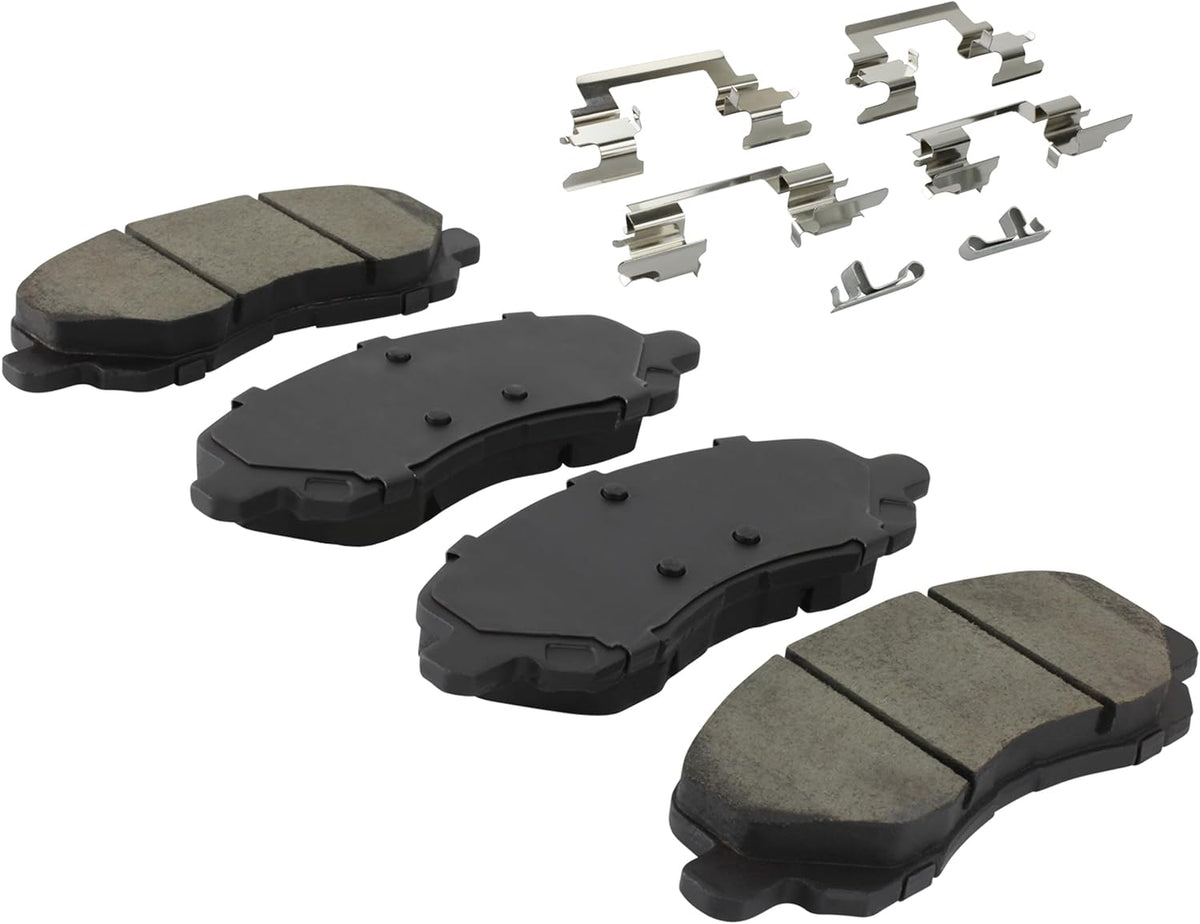Premium Ceramic Front Brake Pads (1001-2057C) Compatible with Jeep Compass 2017-2017