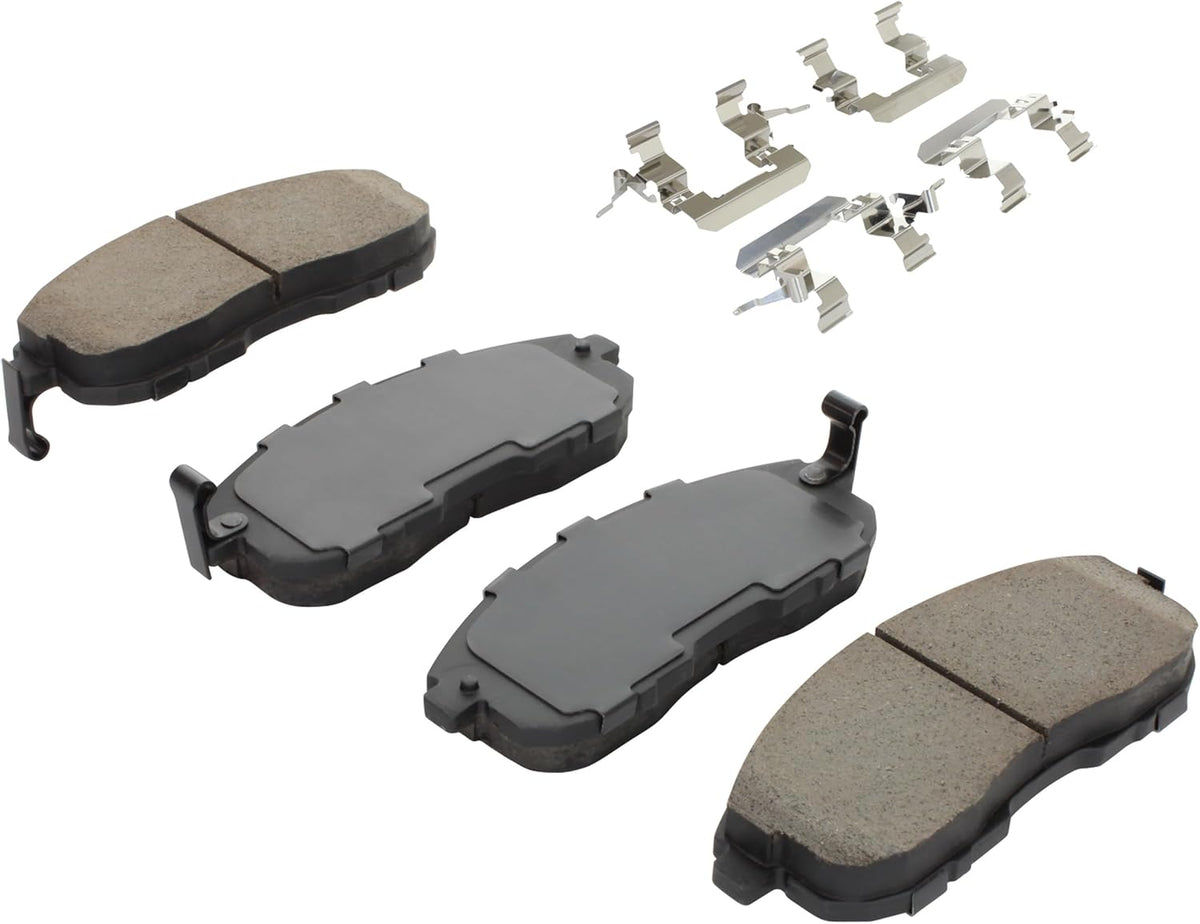 Premium Ceramic Front Brake Pads (1001-0815C) Compatible with 2000-2015 INFINITI/Nissan/Renault (350Z/Altima/G20/G35/I30/Maxima/Safrane/Sentra/Tiida)