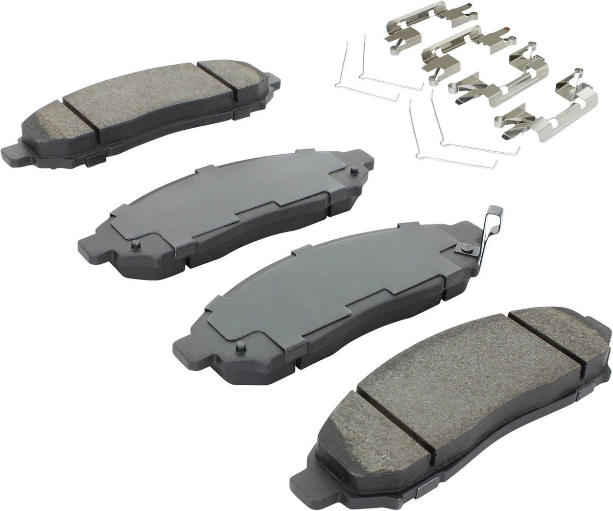 Premium Ceramic Front Brake Pads (1001-1094C) Compatible with 2005-2024 Chevrolet/Nissan/Suzuki (City Express/Equator/Ceramic Frontier/LEAF/NV200/Pathfinder/Xterra)