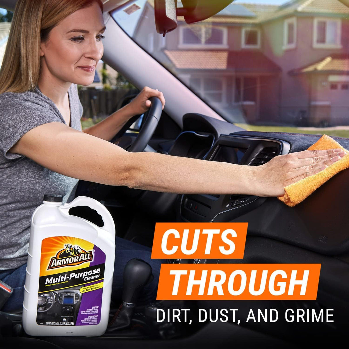 Armor All Multi Purpose Cleaner, All Purpose Car Cleaner for All Auto Surfaces, 1 Gallon