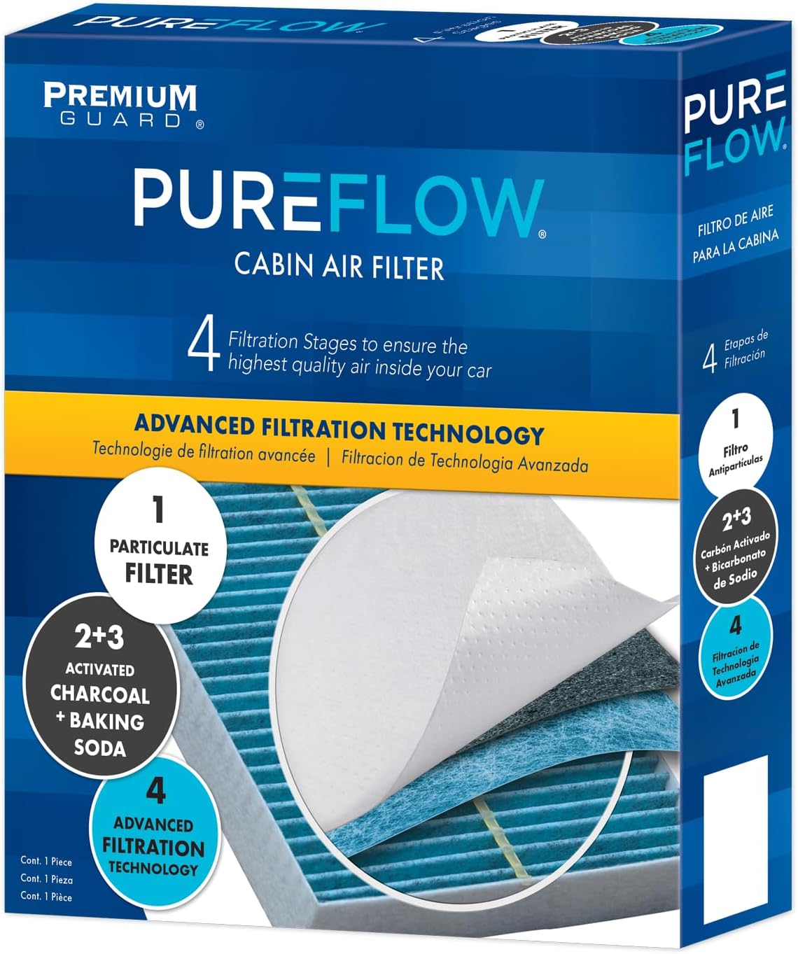 PG Cabin Air Filter PC6176X | Fits 2011-2023 Dodge Charger, 2011-2023 Chrysler 300, 2011-2023 Dodge Challenger