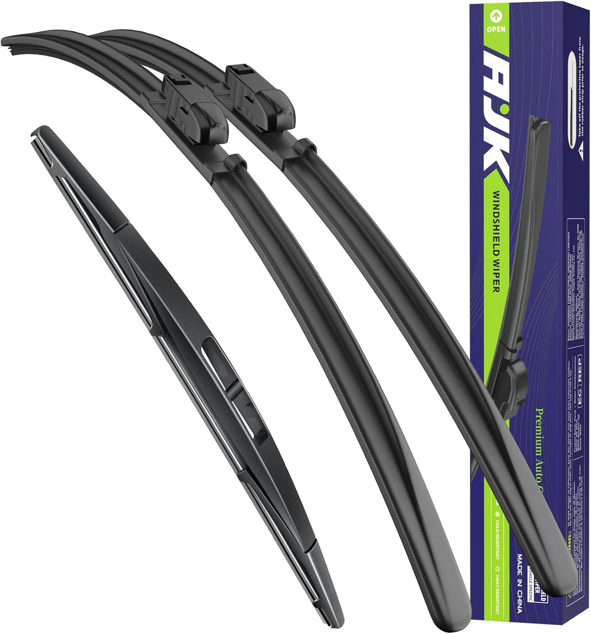 AJK Wiper Blades for Subaru Outback 2020 2021 2022 2023 2024, 2 Piece All Weather OEM Quality Automotive Replacement Windshield Wiper Blades for My Car