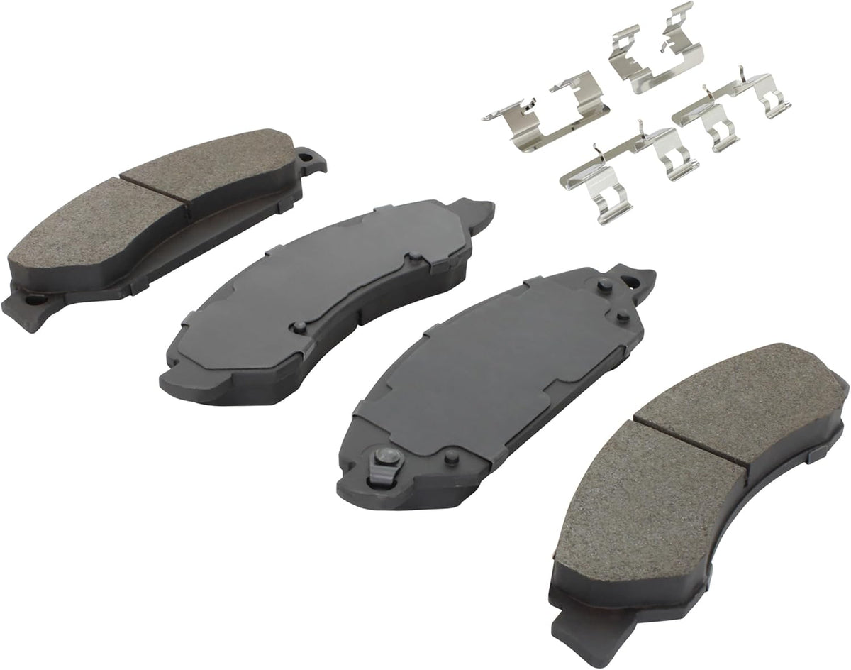Premium Semi-Metallic Front Brake Pads (1001-1092M) Compatible with 2005-2010 Cadillac/Chevrolet/GMC (Avalanche/Escalade/Escalade ESV/Escalade EXT/Sierra/Sierra 1500/Silverado 1500)
