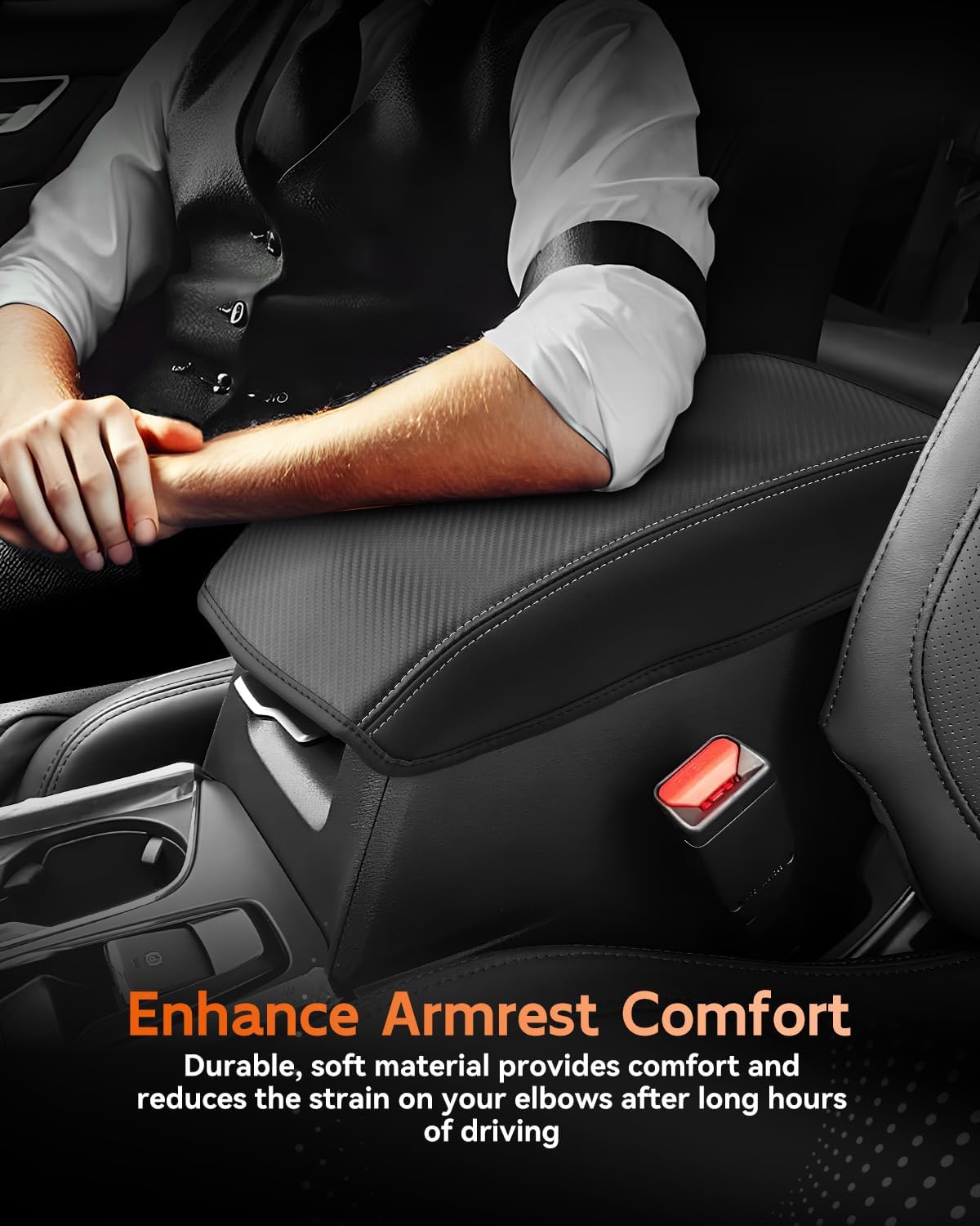 CDEFG for Subaru Ascent 2019-2025 Center Console Cover Armrest Box Cover for Ascent 2019 2020 2021 2022 2023 2024 2025 Accessories Console Arm Rest Protector