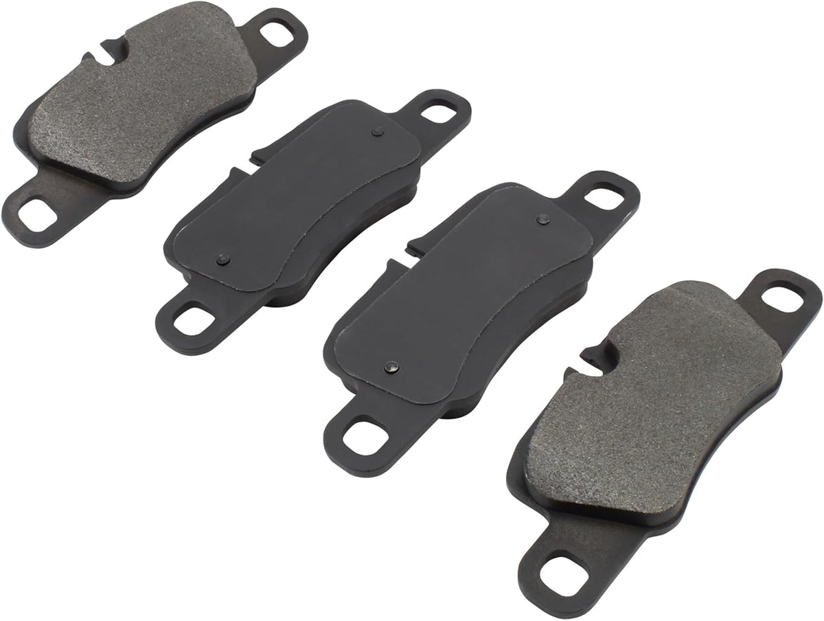 Premium Semi-Metallic Rear Brake Pads (1001-1417M) Compatible with Porsche 911 2013-2021, Porsche Panamera 2010-2020