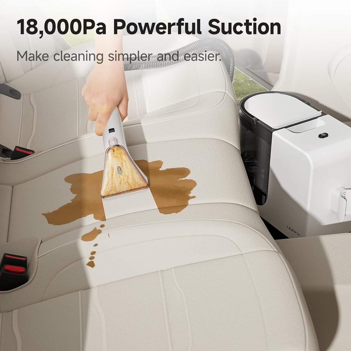 uwant Portable Carpet Cleaner 18Kpa Powerful Suction Spot Upholstery Cleaner for Deep Cleaning Self-Cleaning Carpet Cleaner Machine with Exclusive Specialty Tools (Pro 18Kpa)