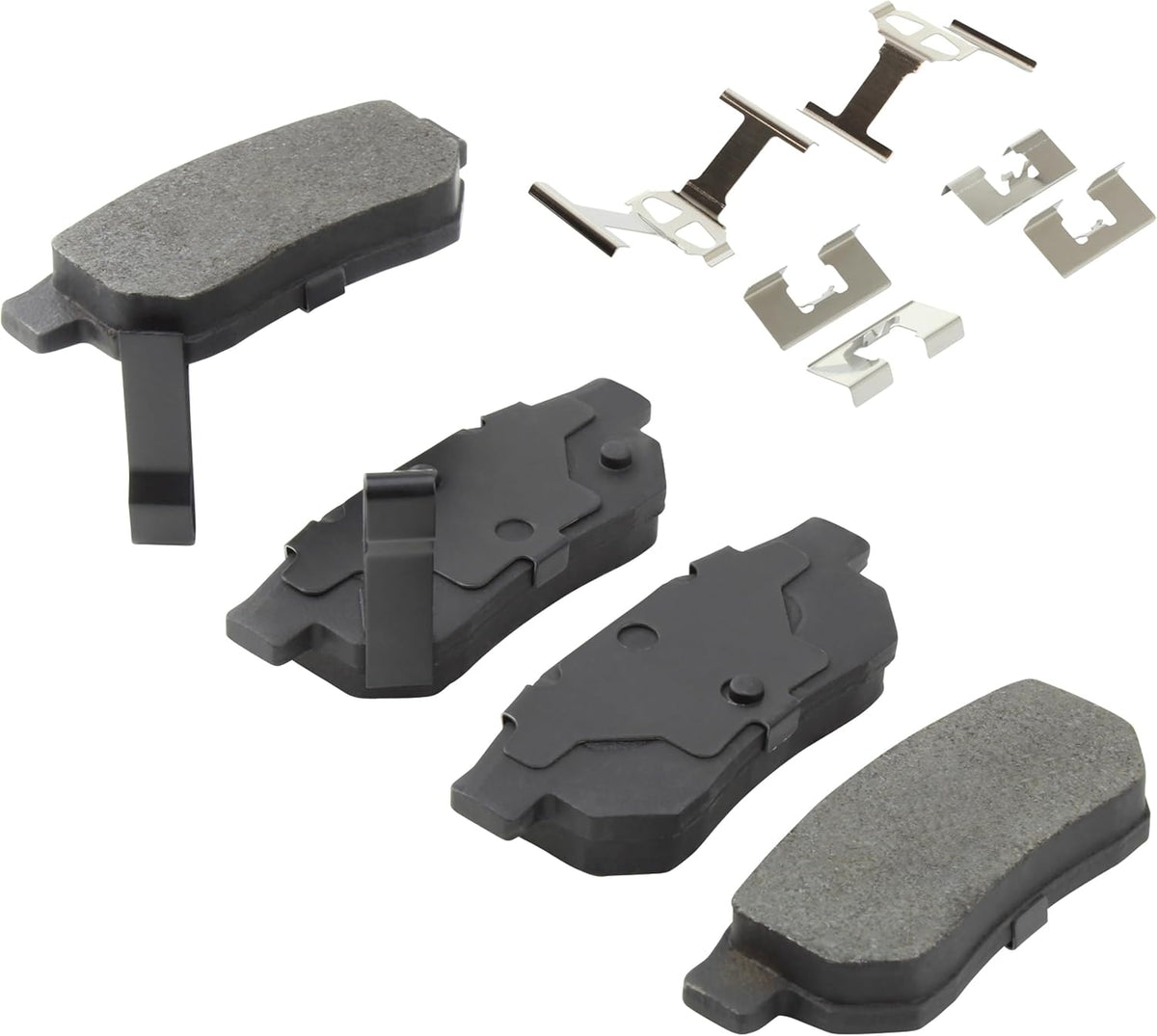 Premium Ceramic Rear Brake Pads (1001-0374C) Compatible with 1988-2014 Acura/Honda/MG (City/Civic/Civic del Sol/CRX/Fit/Integra/Prelude/TF/ZR/ZT)