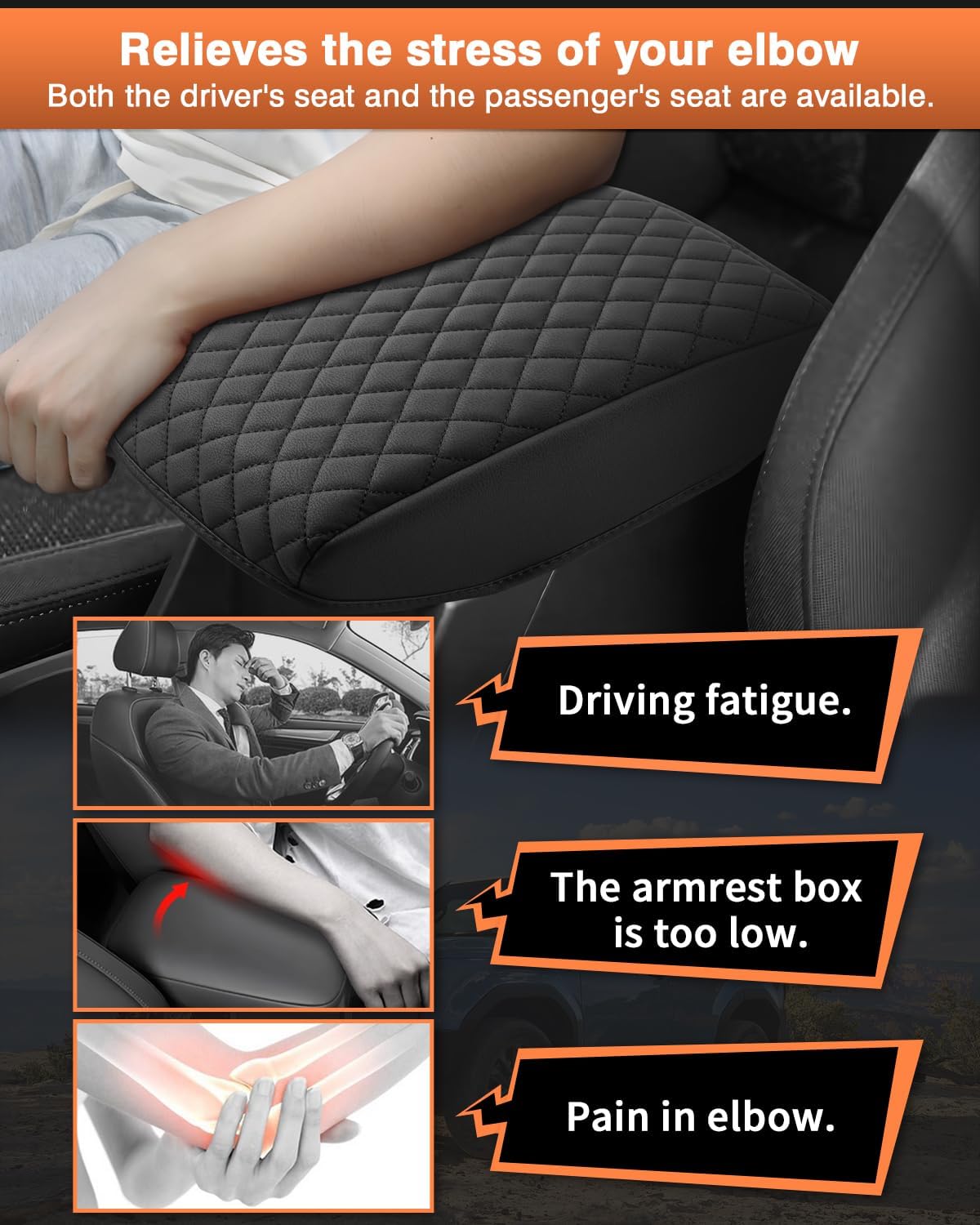 Shademax Custom for 2026 2025 Subaru Forester Center Console Cover Armrest Cover for Subaru Forester Accessories 2025 Arm Rest Cushion Pad Leather Middle Console Cover Armrest Seat Box Protector
