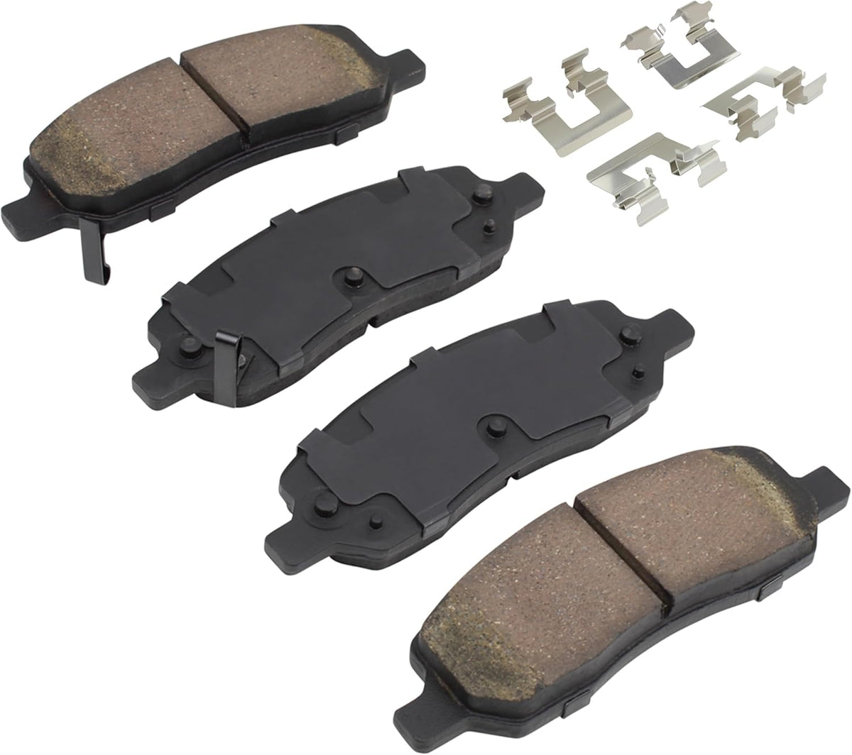 Premium Ceramic Rear Brake Pads (1001-1172C) Compatible with Buick Lucerne 2006-2011, Cadillac DTS 2006-2011
