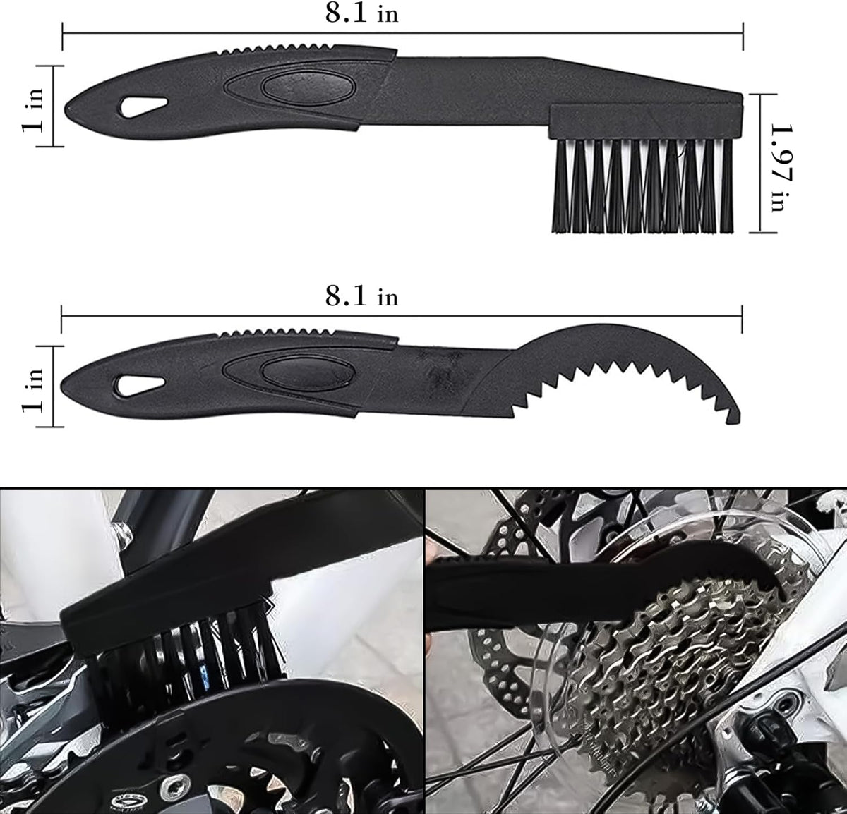 MotorcycleBicycle Chain Cleaner and Gear Cleaning Tool - Bike Maintenance Cleaning Brush for Chain and Gear Kit，Motorcycle Washer Cleaner Brush Tools