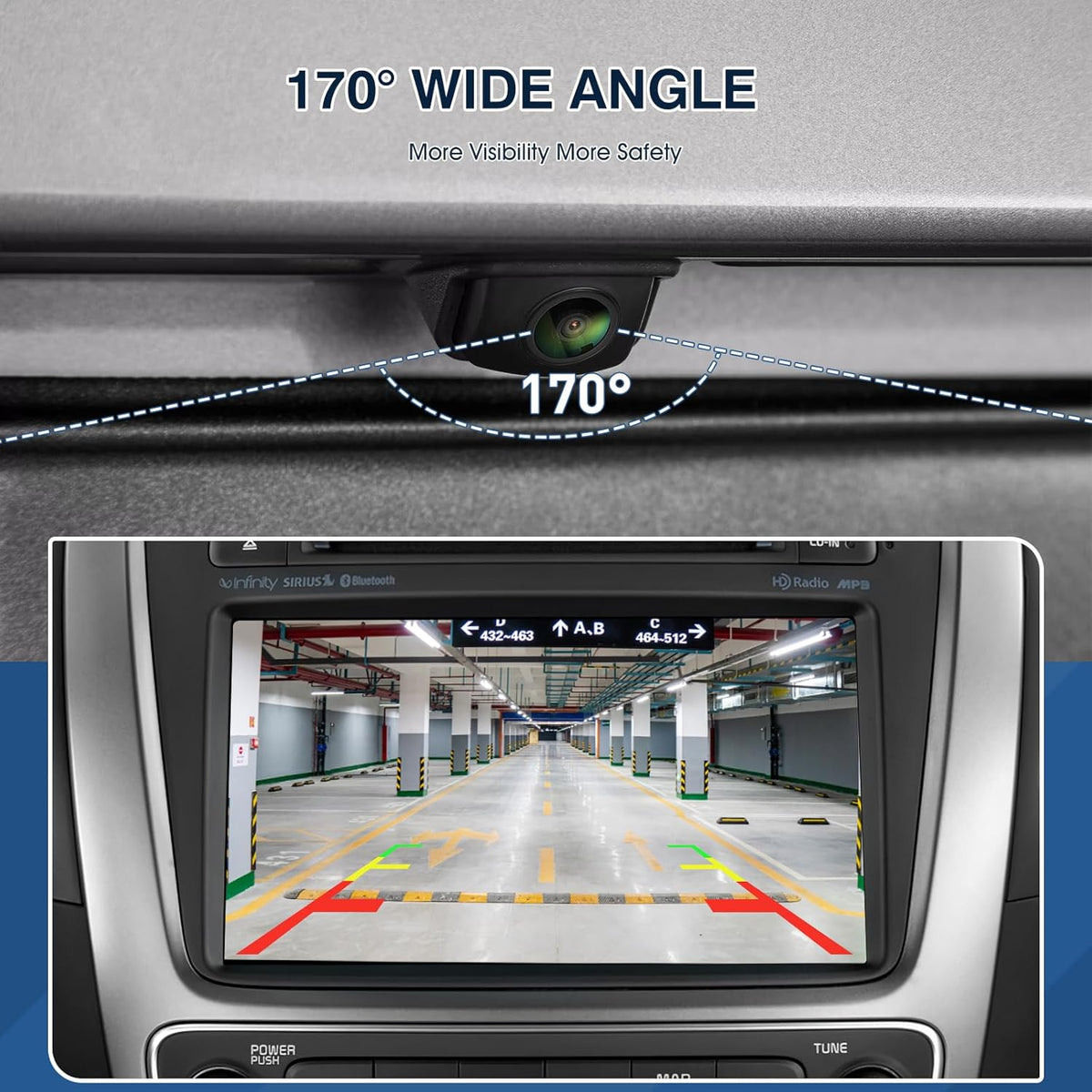 Rear View Backup Camera Fit for Kia Sorento 2014-2015, Reversing Parking Assist Camera OE Replacement 95760-2P600 95760 2P600 957602P600 95760-2P600FFF 957602P600FFF 95760 2P600FFF