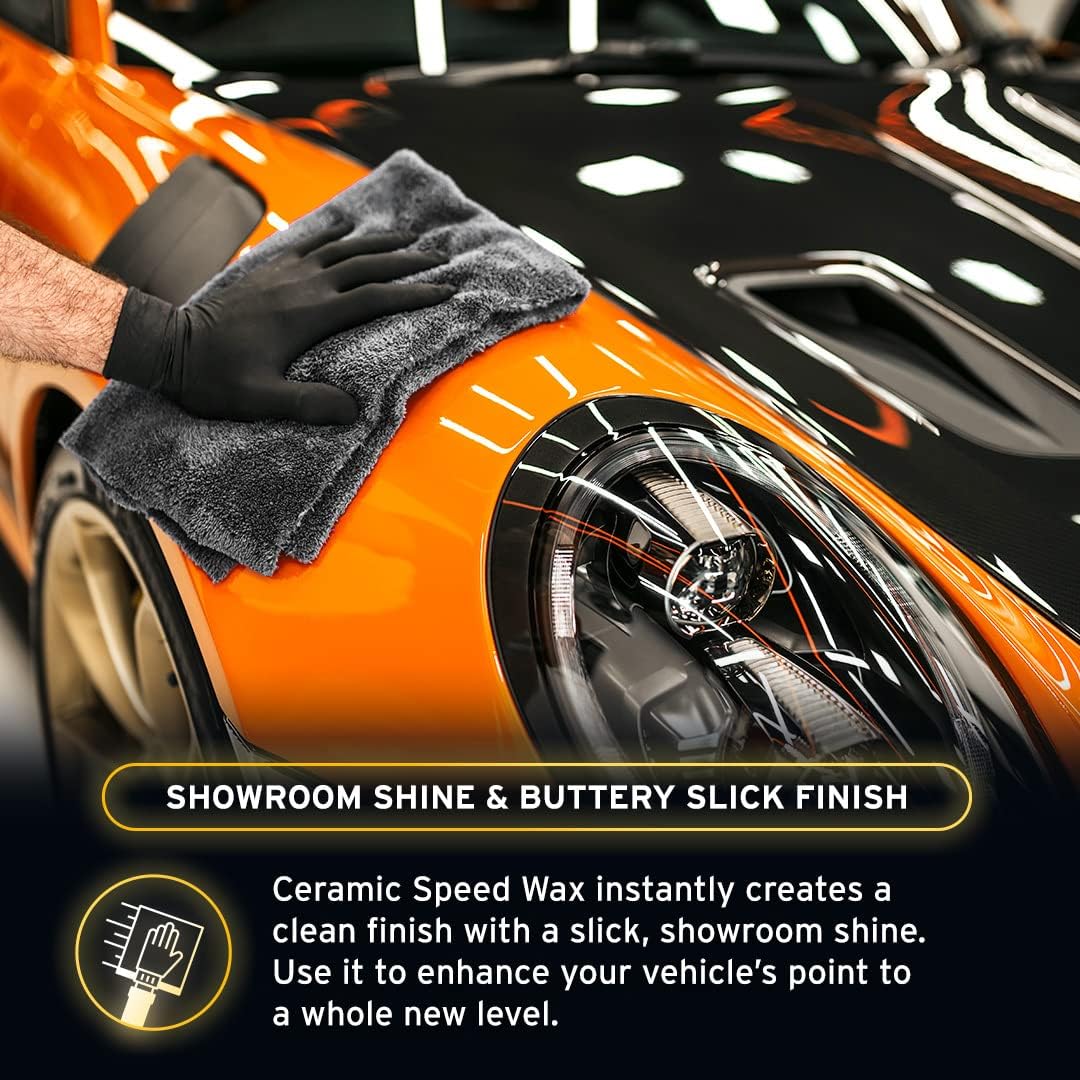 Ethos Ceramic Speed Wax - Ceramic Coating for Cars - Ceramic Coating Car Wax Spray - Ceramic Car Wax Polish Hydrophobic Top Coat Polish Formulated with Reactive Sio2 Copolymers