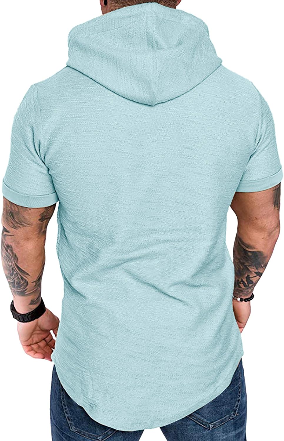 Lexiart Mens Fashion Athletic Hoodies Sport Sweatshirt Solid Color Fleece Pullover
