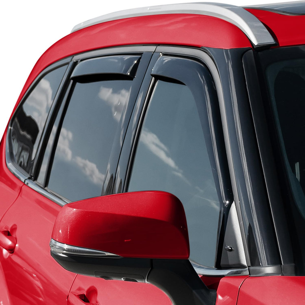 Voron Glass in-Channel Extra Durable Rain Guards for Toyota Highlander 2020-2025, Window Deflectors, Vent Window Visors, 4 Pieces - 200443