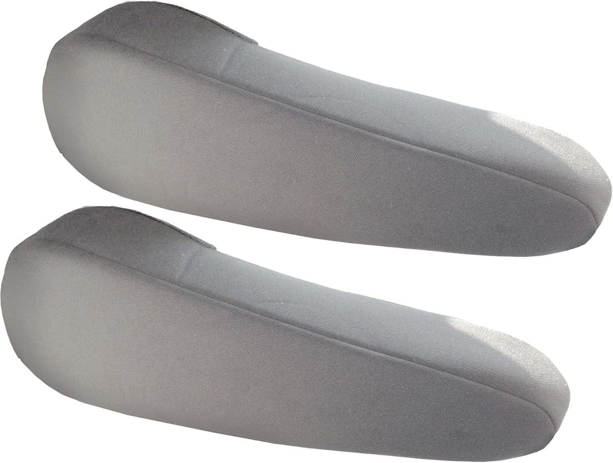 TLH Flat Cloth Fabric Armrest Covers One Pair, Gray Color