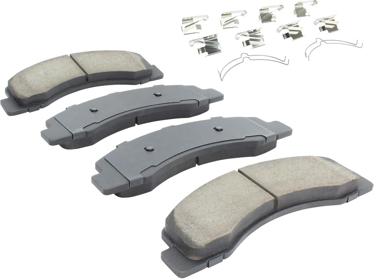 Premium Ceramic Front Brake Pads (1001-0824C) Compatible with 1998-2005 Ford (E-350 Econoline/E-350 Econoline Club Wagon/Excursion/F-250 Super Duty/F-350/F-350 Super Duty)