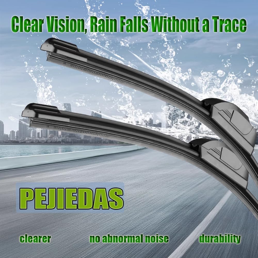 3 x OEM Wiper Blades, Replacement Wiper Blades for Nissan Rogue 2014-2023/Nissan Pathfinder 2013-2013, (26“ & 17” Front Wipers + 12” Rear Wiper Blades)