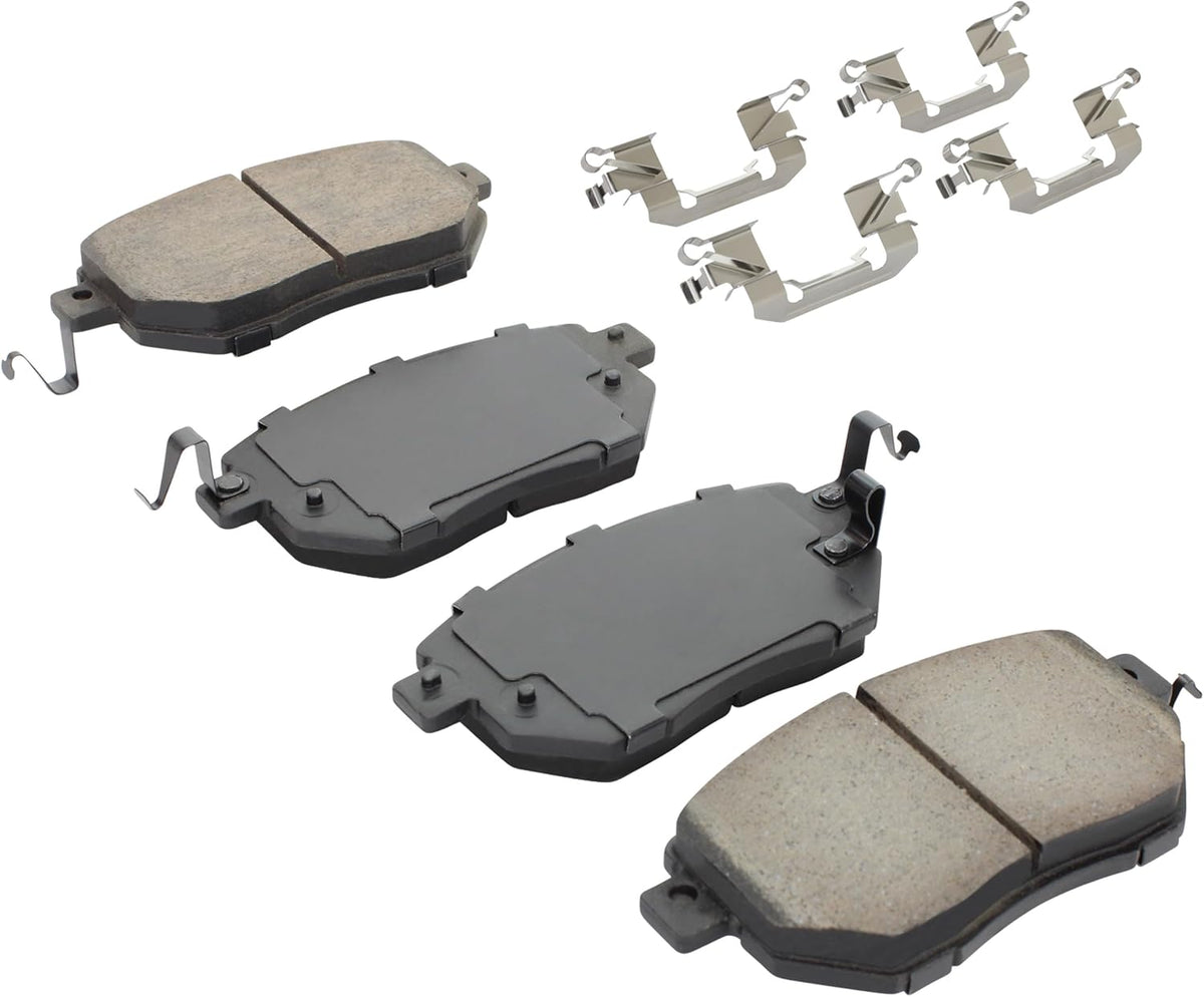 Premium Semi-Metallic Front Brake Pads (1001-0969M) Compatible with INFINITI FX35 2005-2003, FX45 2005-2003, Nissan Altima 2006-2005, Maxima 2008-2004, Murano 2011-2003