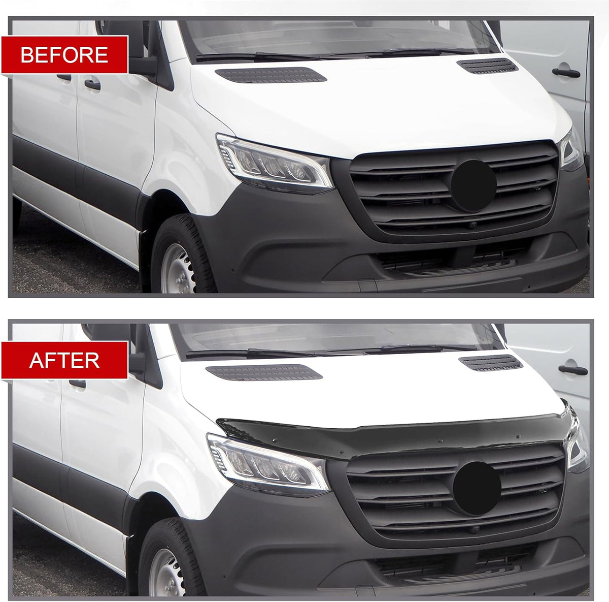 Hood Deflector Bug Shield Deflector for Mercedes Sprinter W907 W910 2019-2025 Hood Guard Protector