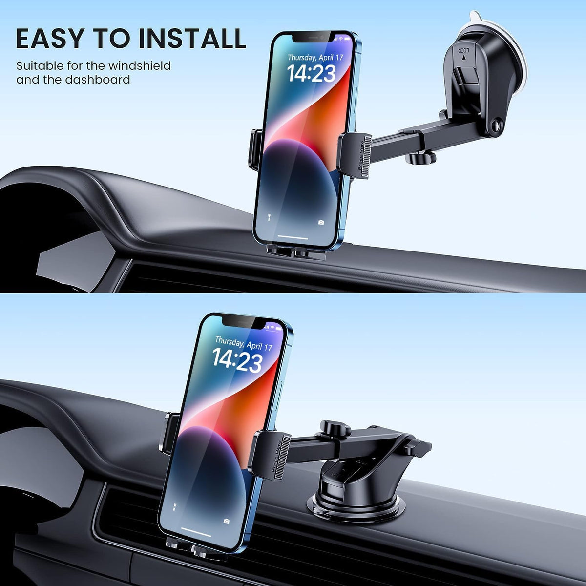 Phone Holders for Your Car Automobile Cell Phone Holder Car Mount for iPhone Universal Car Dashboard Mount Fit All Phone