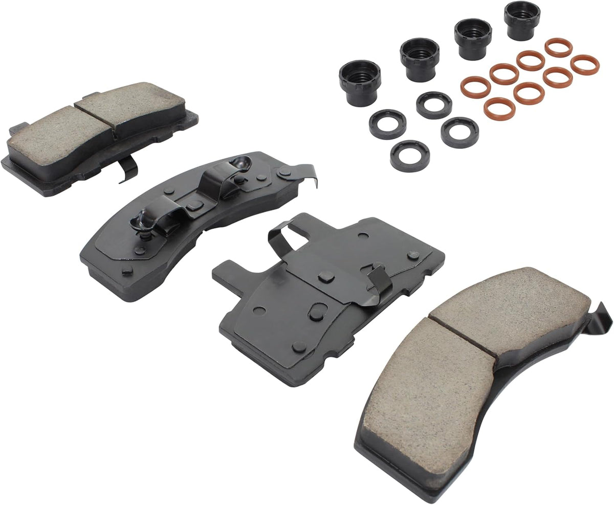 Premium Ceramic Front Brake Pads (1001-0845C) Compatible with 1988-2002 Chevrolet/Dodge/GMC (C1500/C2500/C3500/C3500HD/Cargo Van/Express 2500/Express 3500/G30/G3500/K1500/K2500 & More)
