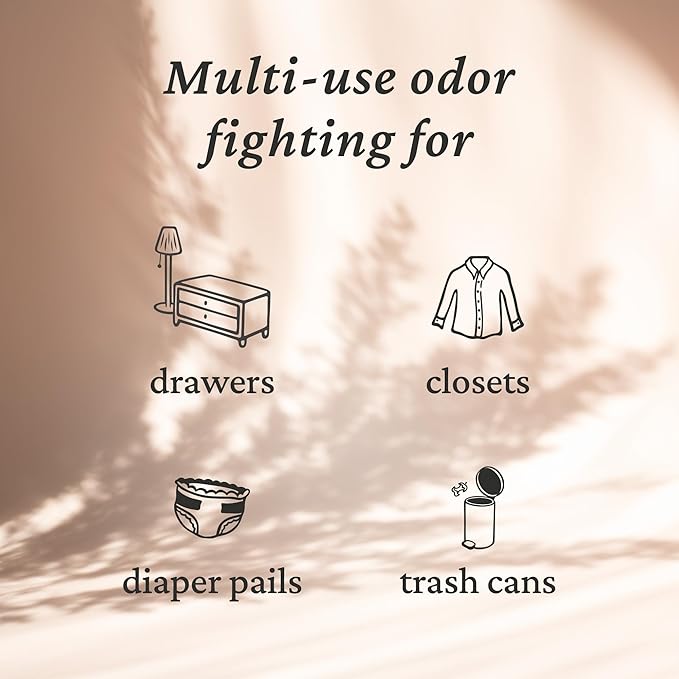 Fresh Wave Lavender Odor Eliminating & Deodorizing Packs | Bag of 6 & Fresh Pod Case | Safer Odor Relief for Small Spaces | Natural Plant-Based Odor Eliminator | Odor Absorbers for Home