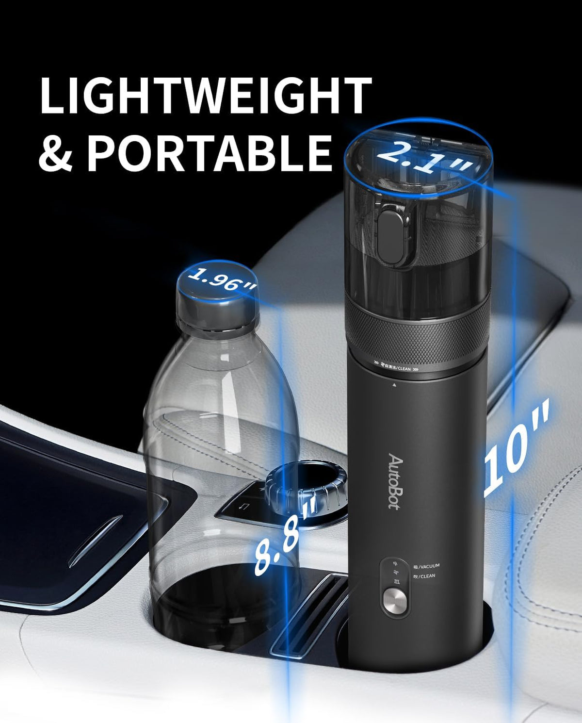 Car Vacuum, Handheld Vacuum Cleaner Blow & Suction 2 in 1, 20000PA High Power Car Vacuum Portable Cordless, Portable Vacuum for Car, 70 Mins Runtime, 3.5H Type-C Fast Charge, Home, Keyboard Cleaning
