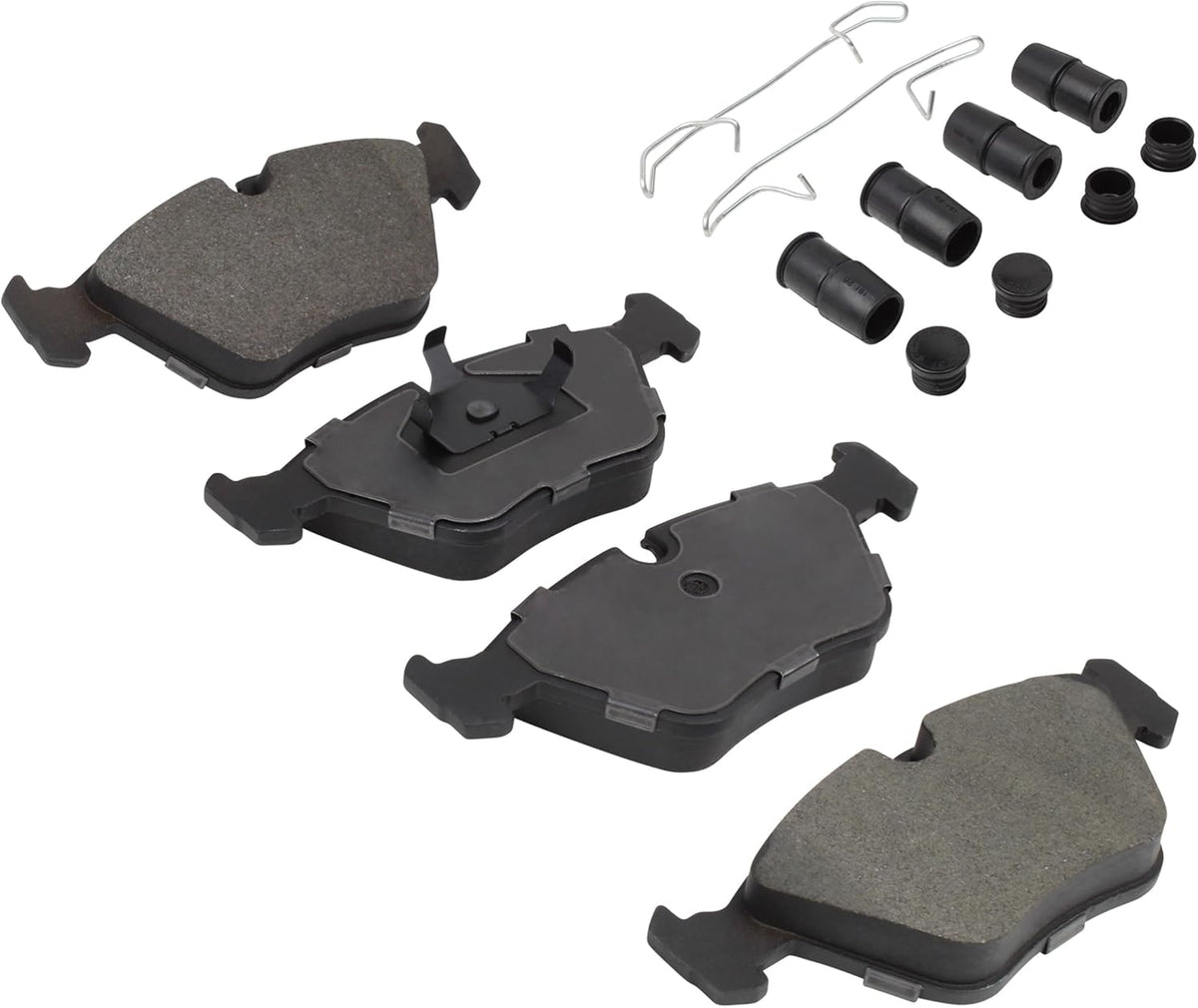 Premium Ceramic Front Brake Pads (1001-0394AC) Compatible with 1986-2003 BMW/Jaguar (525i/530i/535i/540i/735i/735iL/740i/740iL/750iL/L7/M3/M5/Vanden Plas/XJ12/XJ8/XJR/XKR/Z3)