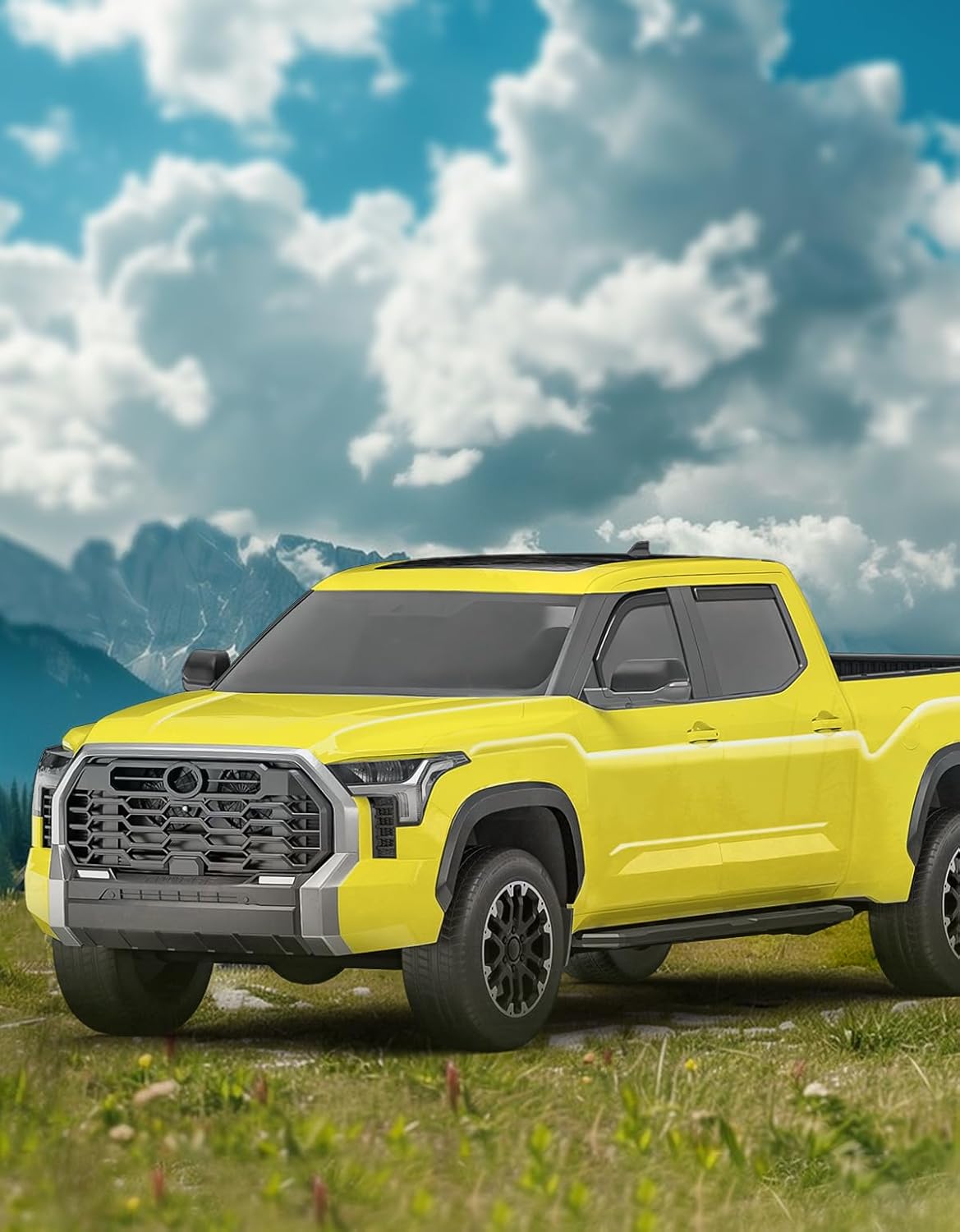 in-Channel Window Rain Guards Fit for Truck Toyota Tundra 2022 2023 2024 2025 CrewMax, Extra Durable Window Deflectors Vent Visors Shades Exterior Car Accessories Visors Rain Guards