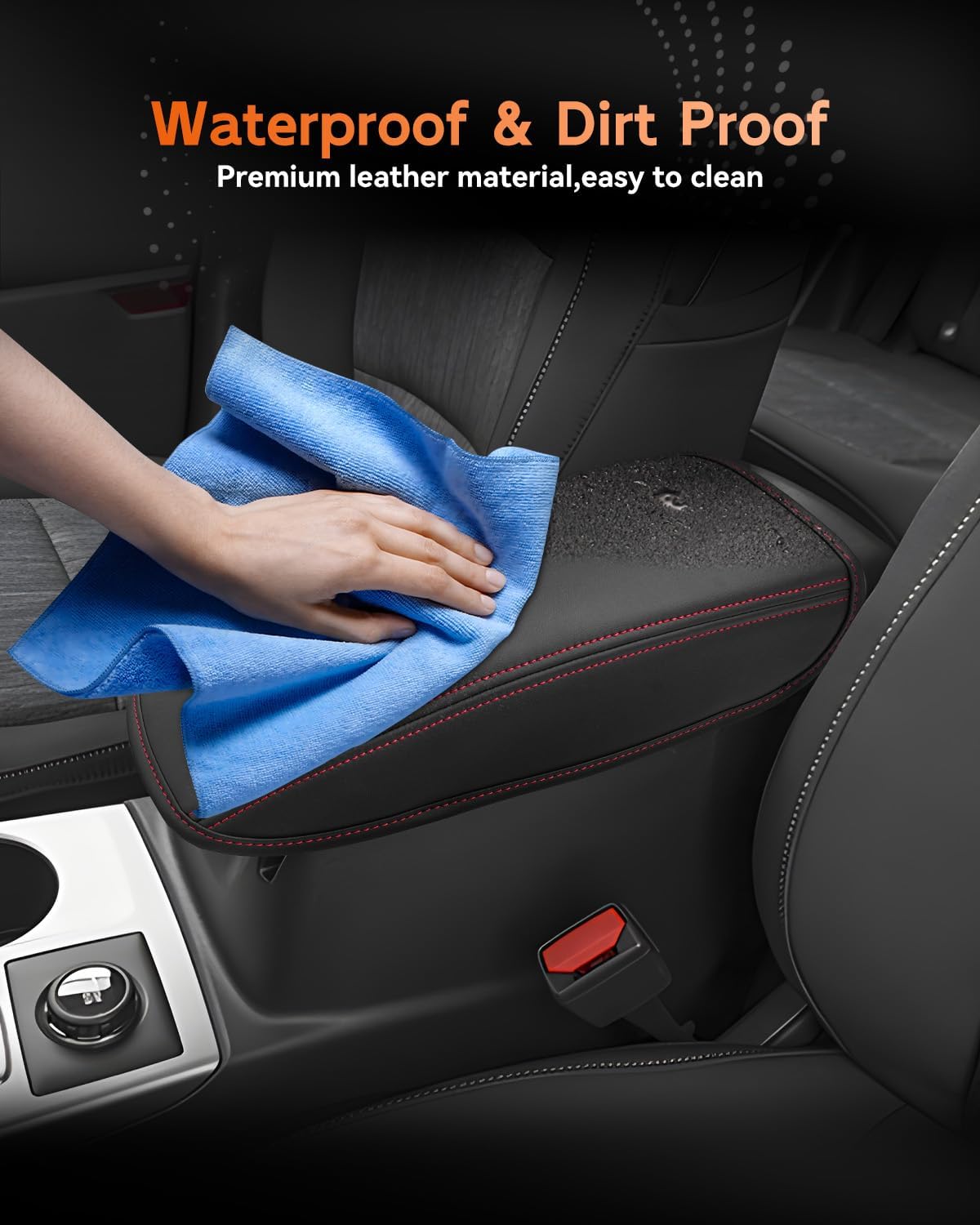 CDEFG for Ford Bronco Sport 2021-2025 Center Console Cover Armrest Box Cover for Bronco Sport 2021 2022 2023 2024 2025 Accessories Console Arm Rest Protector