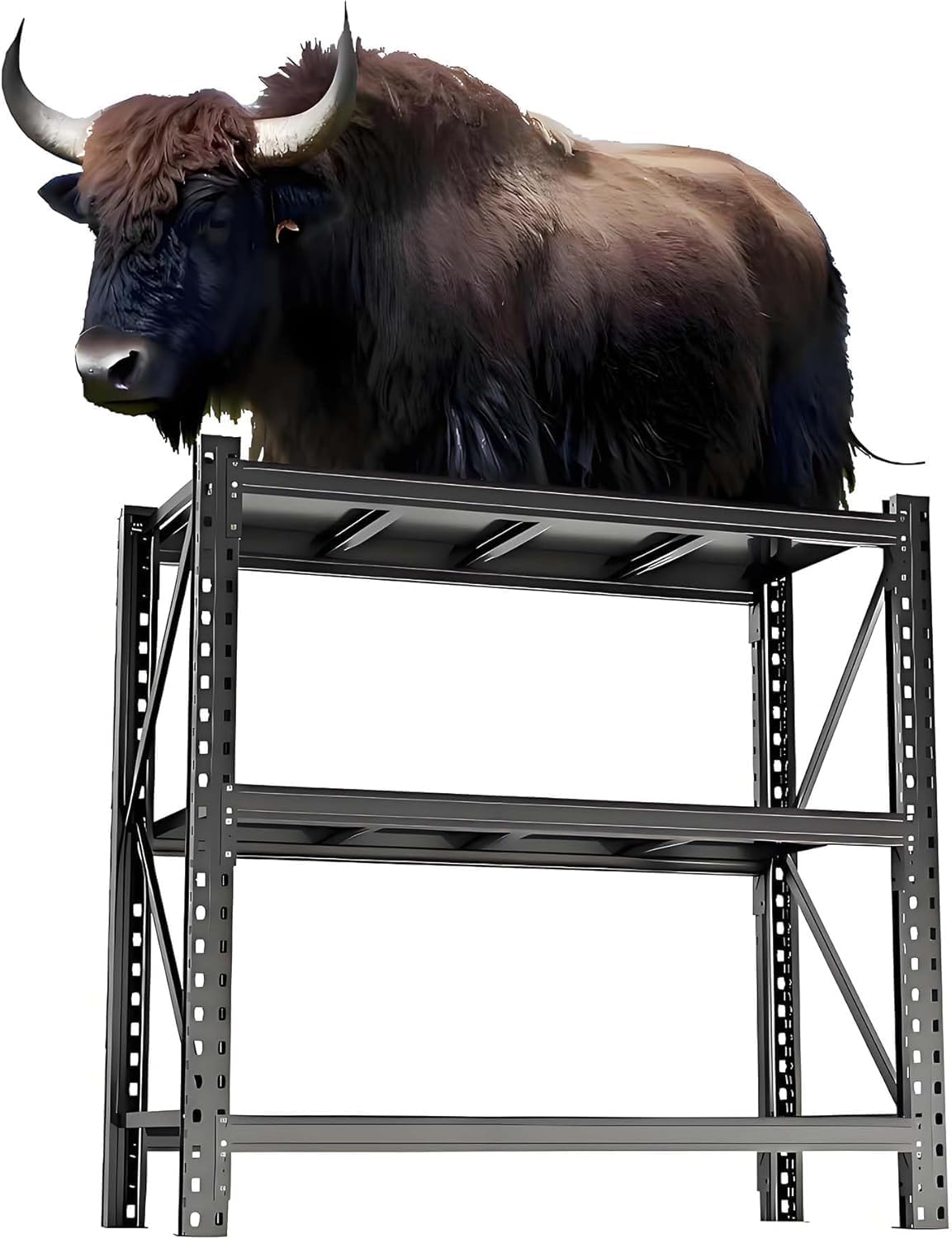 Heavy Duty Metal Garage Shelving Units, 5500LBS Storage Shelves, 51" W Durable Adjustable Steel Utility Shelving Units for Home Commercial Industrial Warehouse Storage Utility Rack1