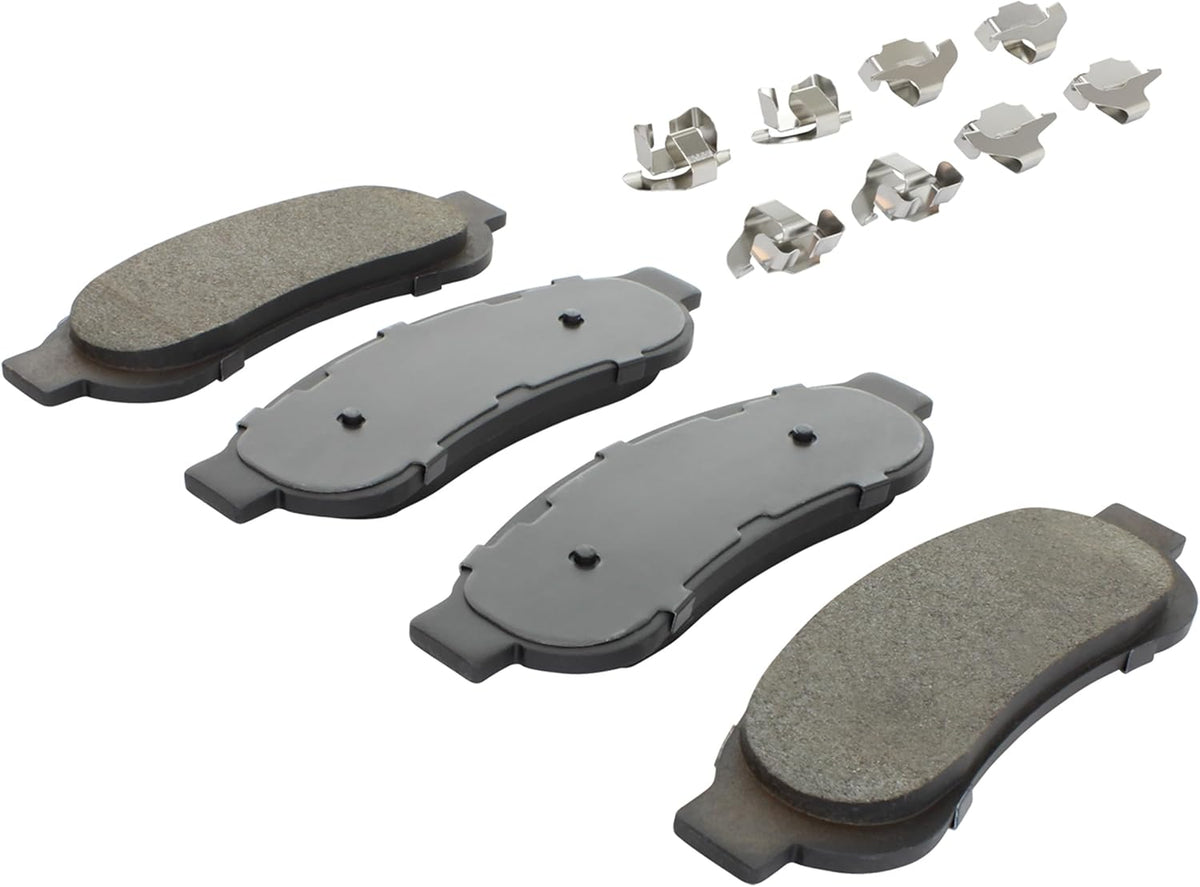 Premium Semi-Metallic Rear Brake Pads (1001-1334M) Compatible with Ford F-250 Super Duty 2012-2011, F-350 2014-2011, F-350 Super Duty 2012-2010, F-450 Super Duty 2012-2011 & More