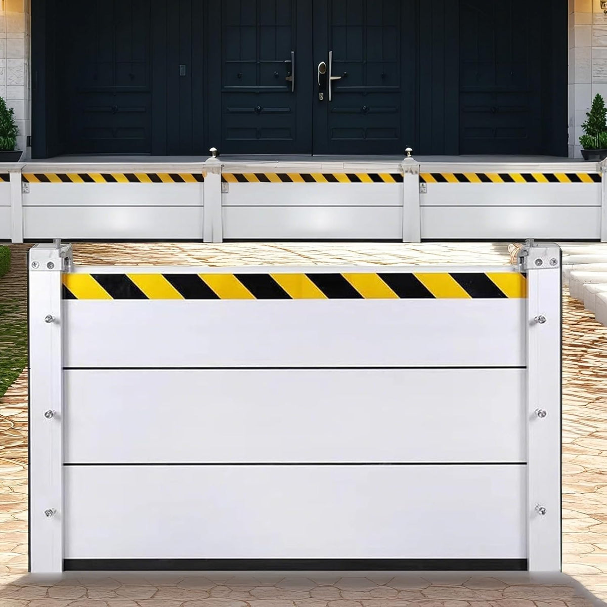 Flood Barriers for Home Exterior,Aluminum Alloy Outdoor Garage Doors Water Barriers for Flooding(H39.4Inch,L9FT)