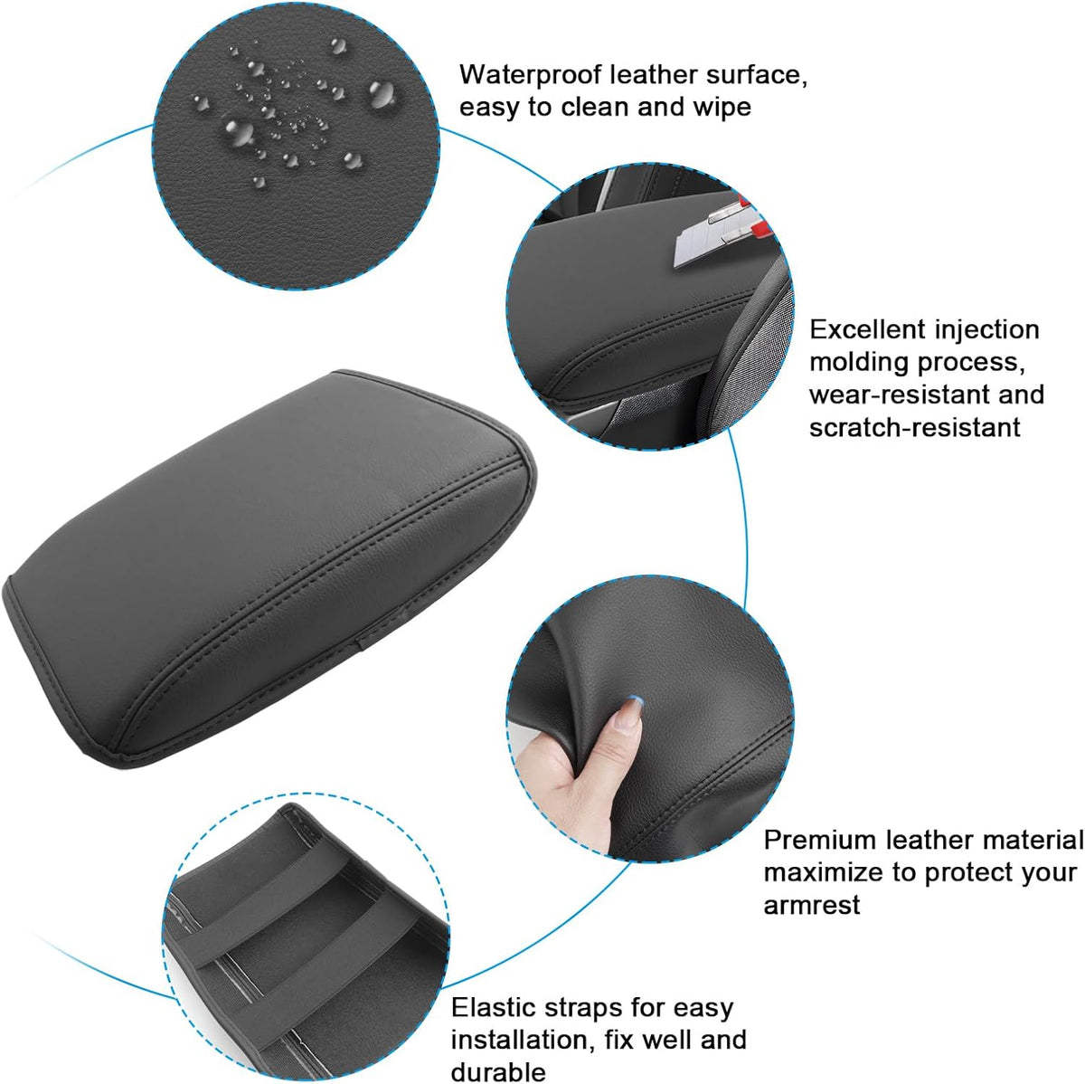 SXCY for 2022-2025 Subaru WRX Armrest Cover [Add Pad] 2024 2025 WRX Center Console Cover for 2024 2025 Subaru WRX Console Cover 2024 2025 WRX Accessories [6-Speed Manual Gearbox Only]