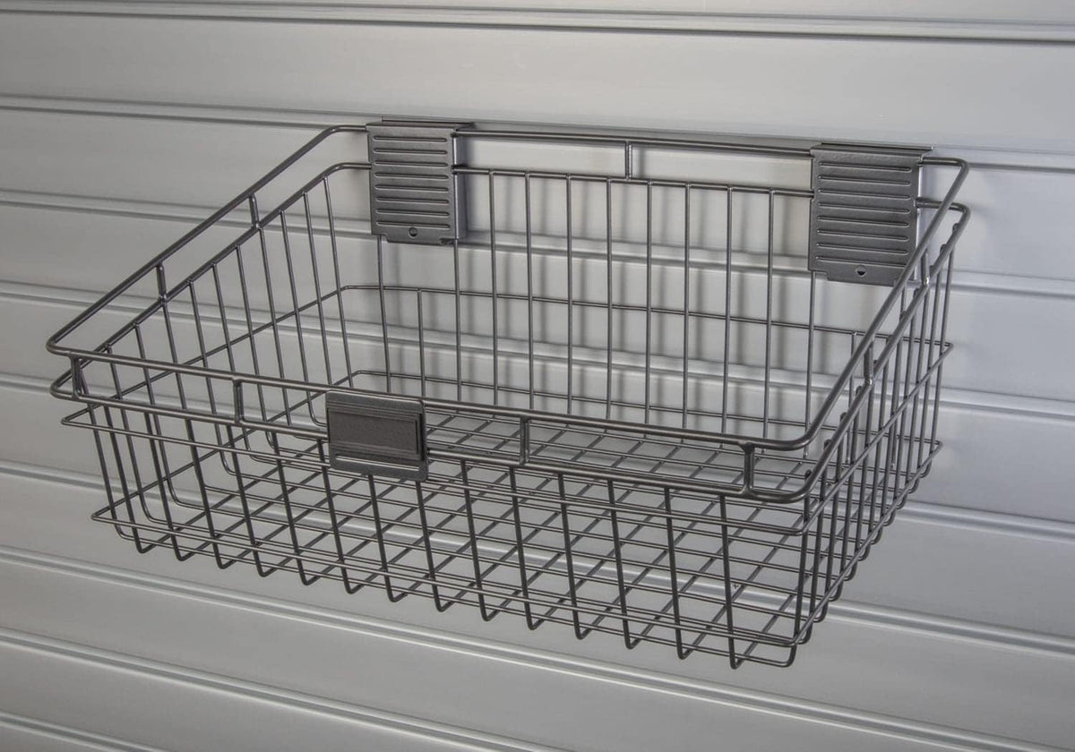 Handi Tool Rail with Basket Kit - 50" Slatwall Strip with HandiWall Baskets