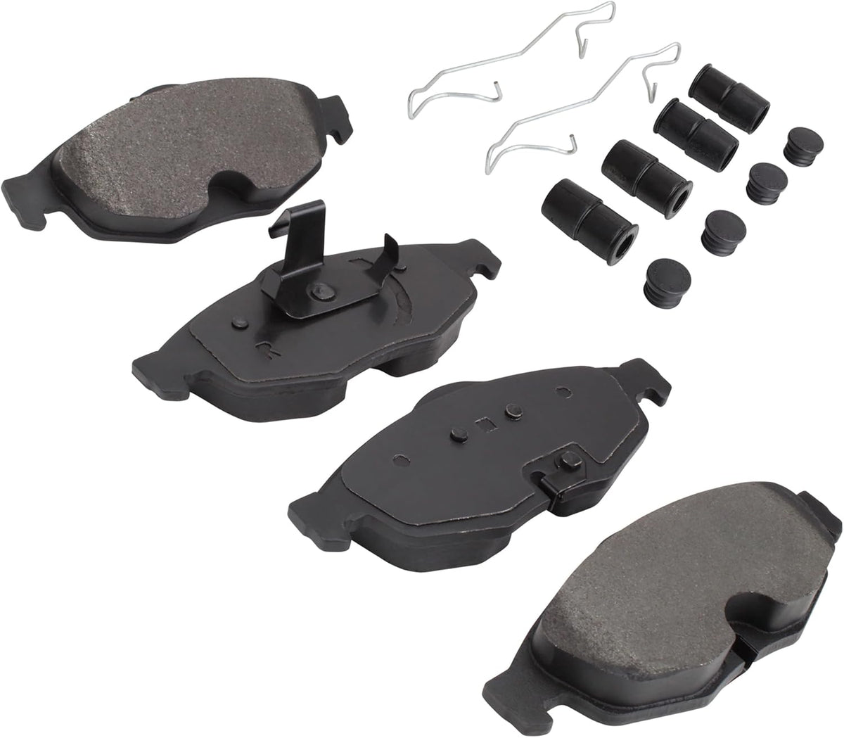 Premium Semi-Metallic Front Brake Pads (1001-0869M) Compatible with Chrysler Cirrus 2001-2007, Chrysler Sebring 2001-2006, Dodge Stratus 2001-2006