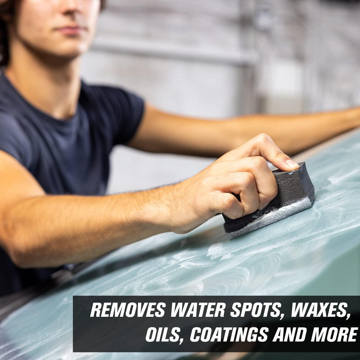 Invisible Glass 91411 3.38-Ounce Glass Stripper Water Spot Remover Kit Eliminates Coatings, Waxes, Oils and More to Polish and Restore Automotive Glass, white (Pack of 2)