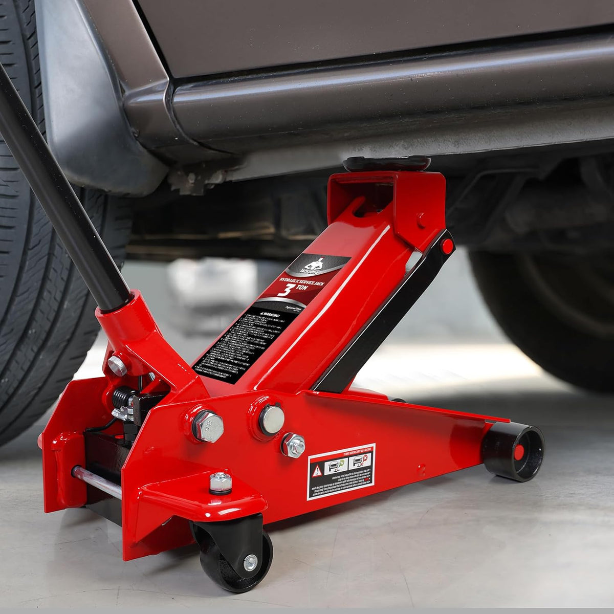 3 Ton Floor Jack Steel Heavy Duty Car Jack Fast Lift Service Hydraulic Jack