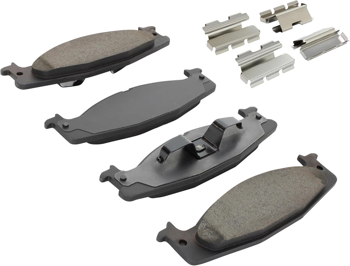 Premium Ceramic Front Brake Pads (1001-0632C) Compatible with 1994-2003 Ford (Bronco/Club Wagon/E-150/E-150 Club Wagon/E-150 Econoline/E-150 Econoline Club Wagon/F-150)