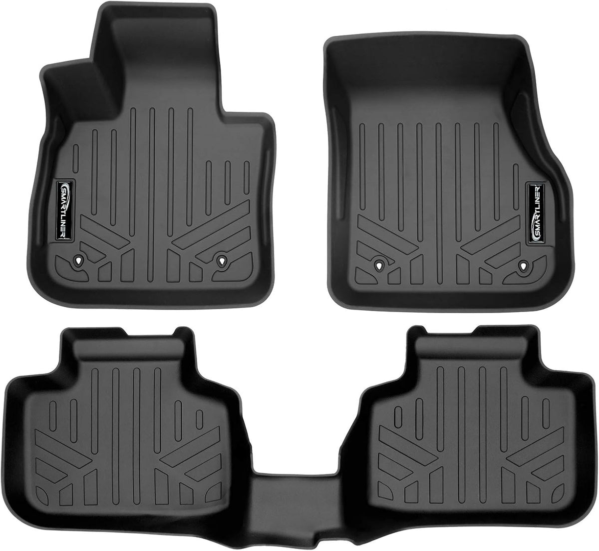 SMARTLINER All Weather Custom Fit Floor Mats 2 Row Liner Set Compatible with 2023-2025 BMW X1 (28i) (M35i)
