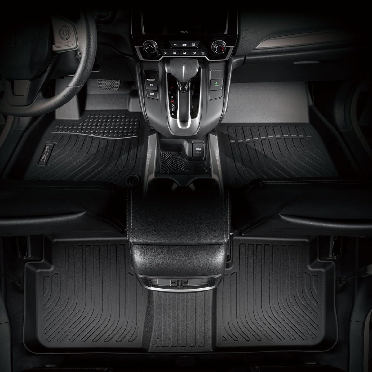 Binmotor-Floor Mats for Lincoln Aviator 2020-2025 (6 Passenger), All Weather Mats for Lincoln Aviator Rubber Liners, Aviator Car Mats Accessories