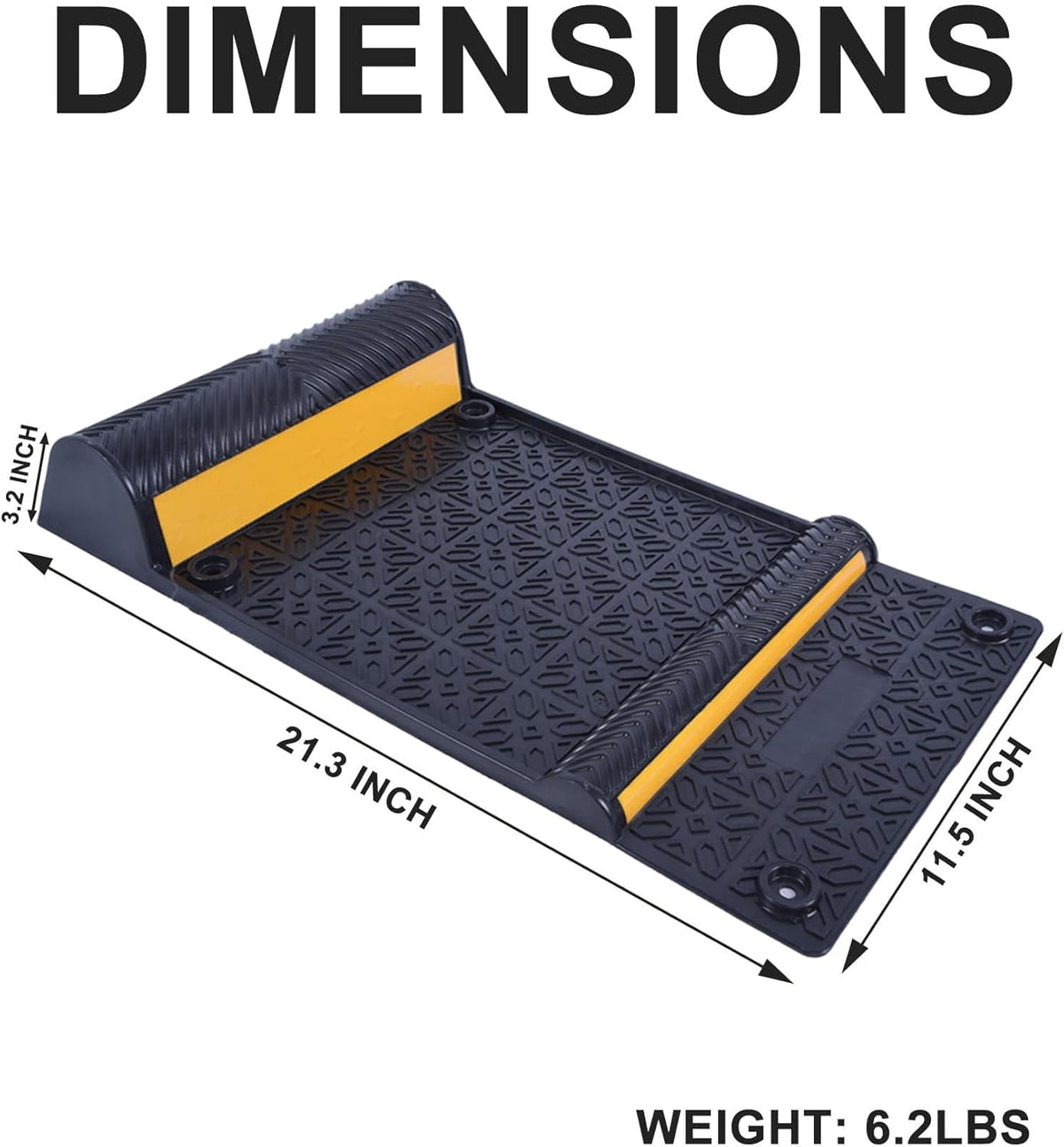 11''x21''/28cmx53cm Parking Guide Mats,Durable Self Adhesive Anti-Skid Wheel Stopper, Parking Assistance Accessories for Garage Vehicles (8 Pack)