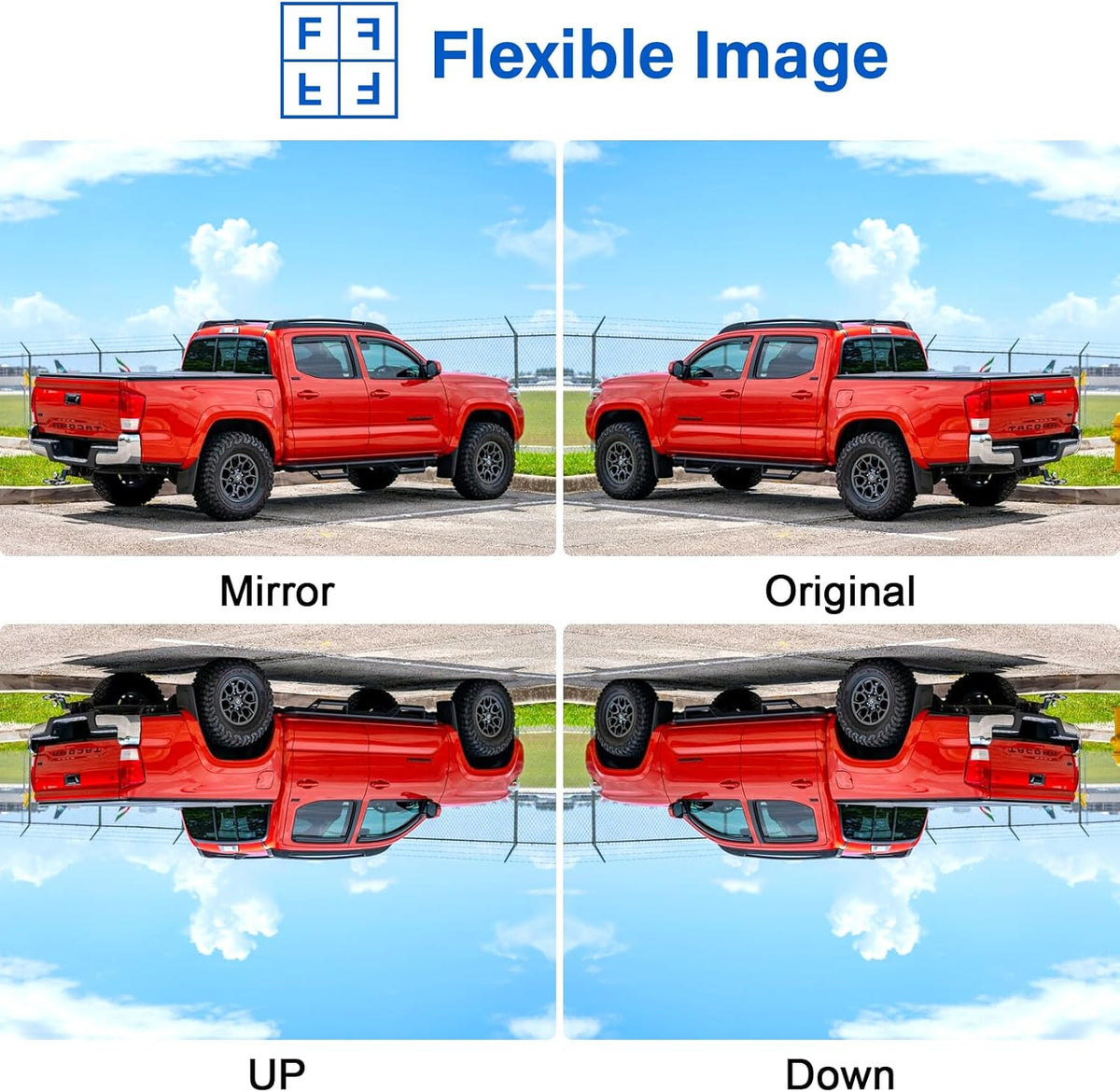 Wireless Backup Camera Ease Install - Color Image HD 1080P 5 Inch Monitor Digital Signal Stable No-Delay Bluetooth Rear View Camera Auto-Switching Night Vision for Truck/Car/Pickup/SUV/Camper - LK2