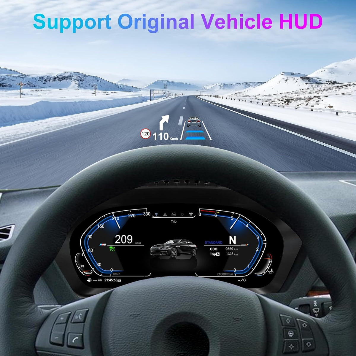Speedometer Instrument for BMW E70 E71 2006-2013 CCC CIC，12.3 inch Linux System Original Car Information Display Digital Cluster Dashboard Screen