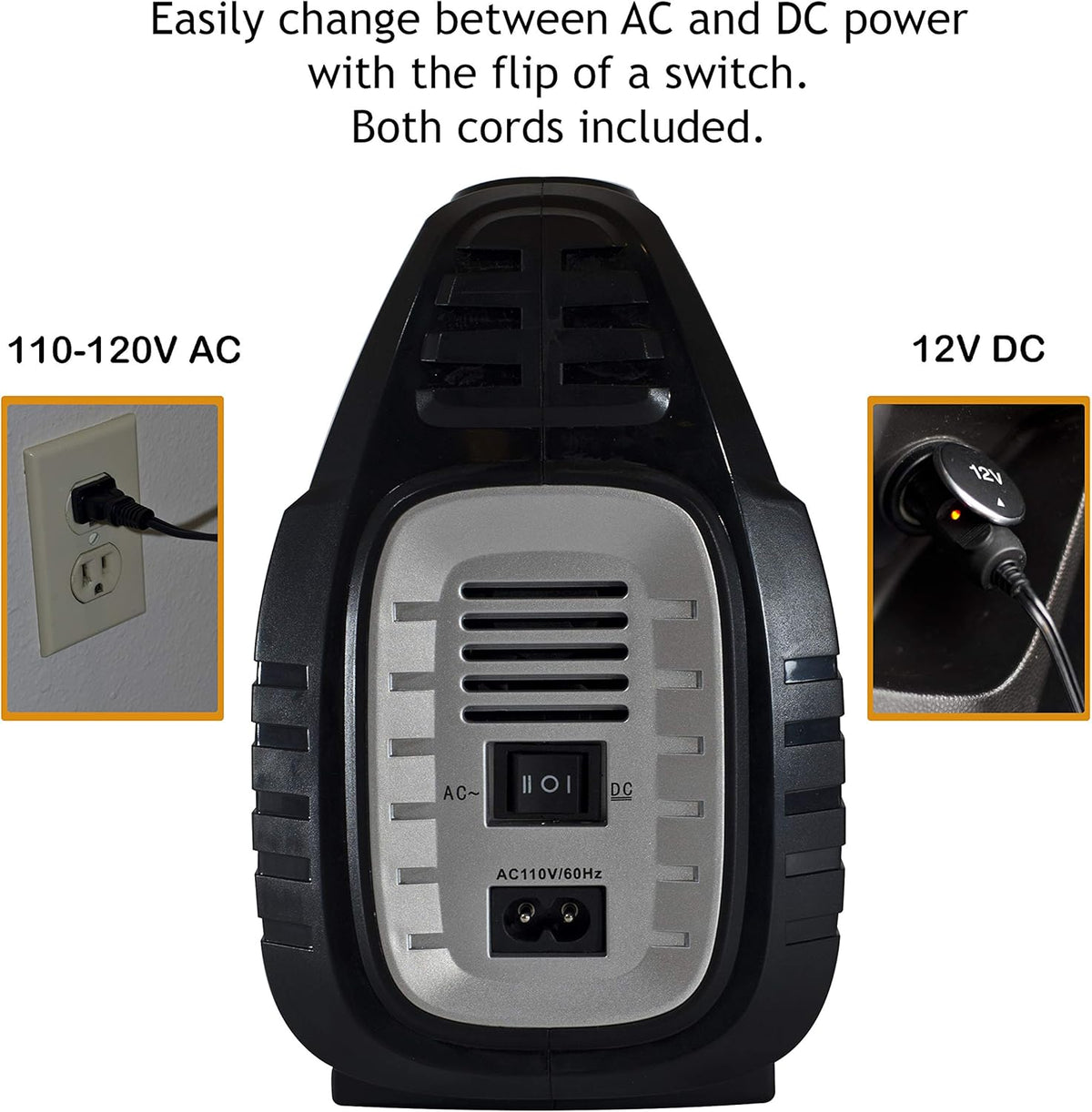 JACO SmartPro 2.0 AC/DC Digital Tire Inflator Pump - Automatic Portable Air Compressor - 100 PSI (12V DC, 110-120V AC)