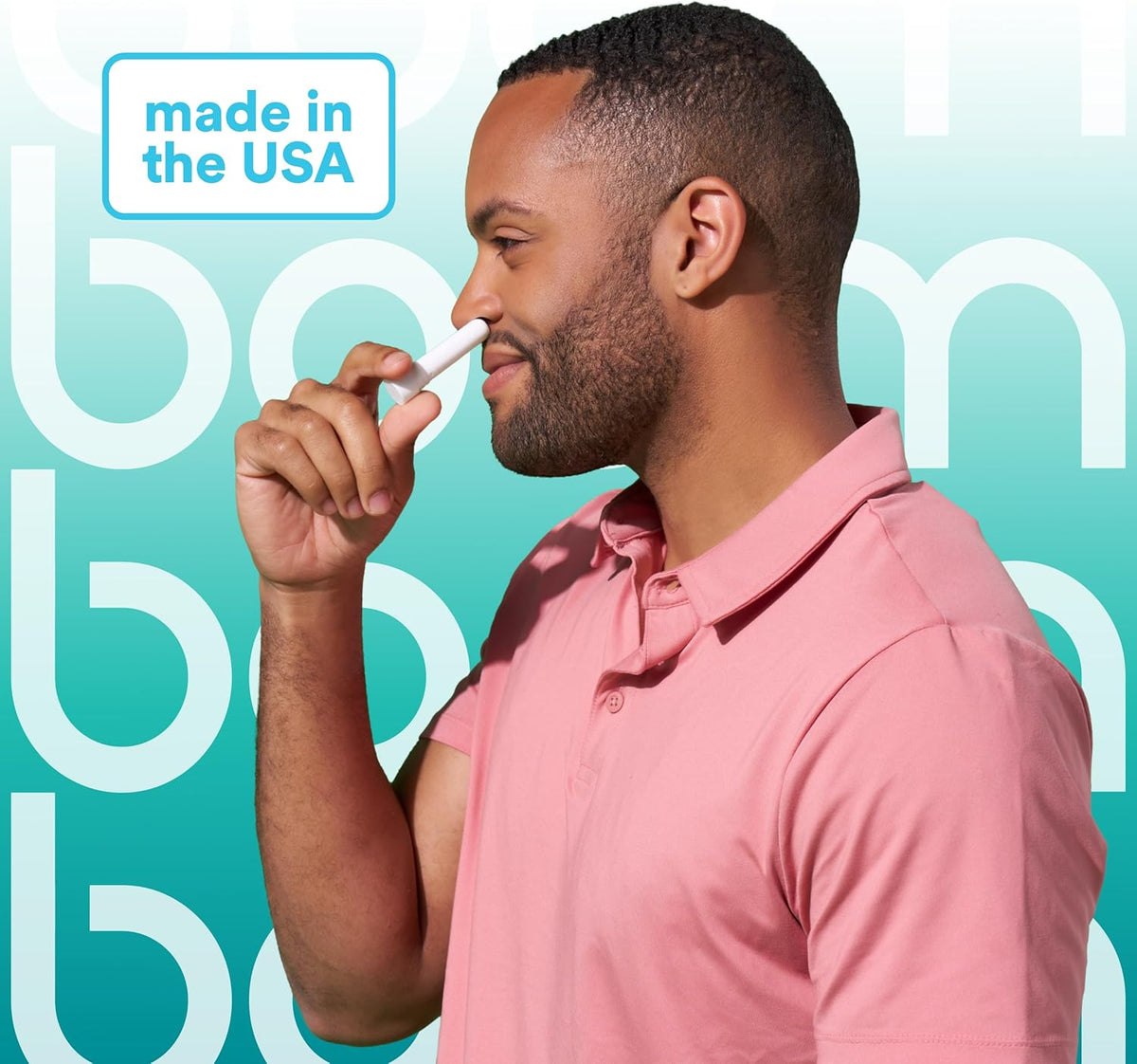 BoomBoom Nasal Stick | Vapor Flow Technology | Cool Refreshing Sensation | Natural Mood Boost | Simple Ingredients | Essential Oils + Menthol Inhaler (Wintermint)